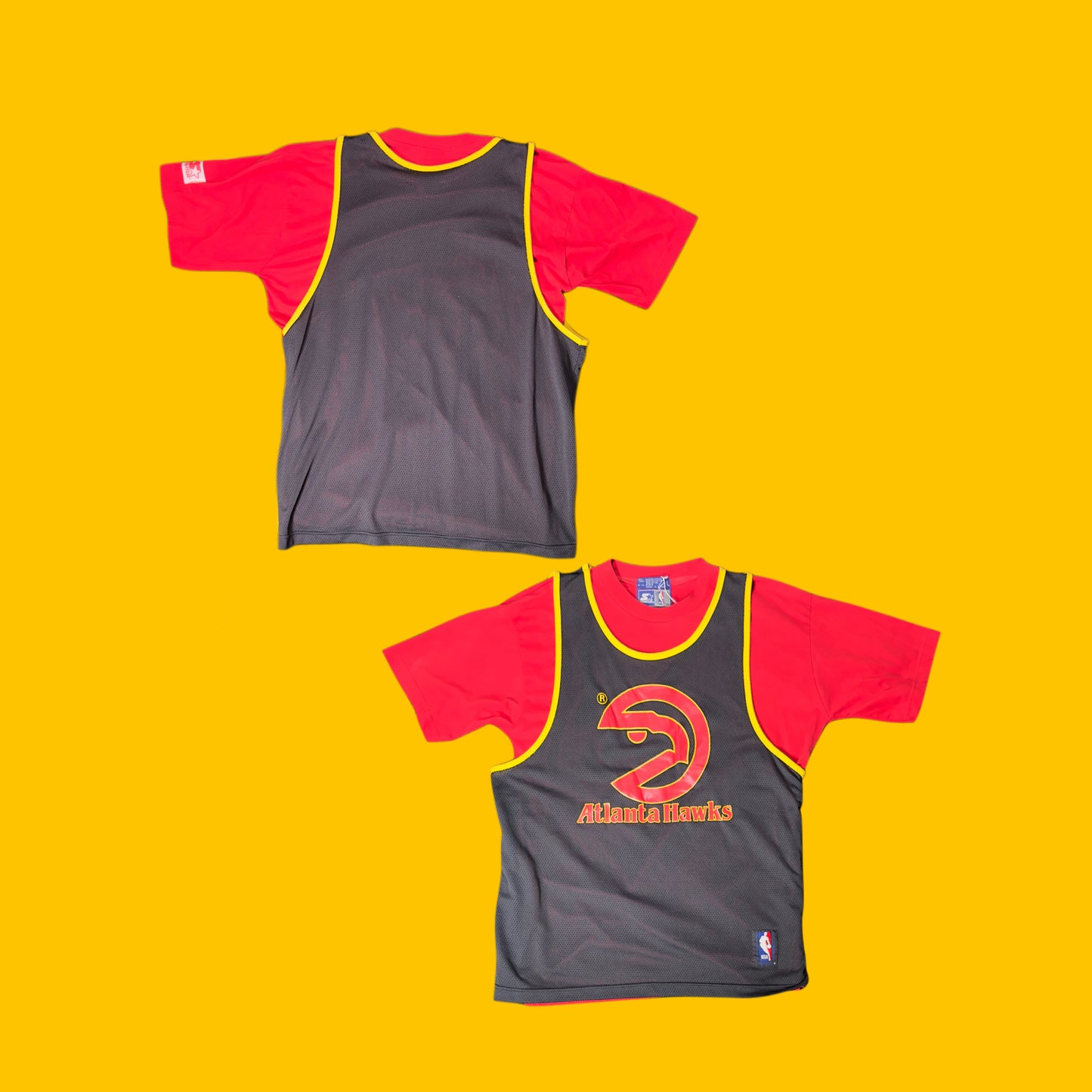 Vintage Atlanta Hawks Starter Mesh Overlay Shooting Shirt