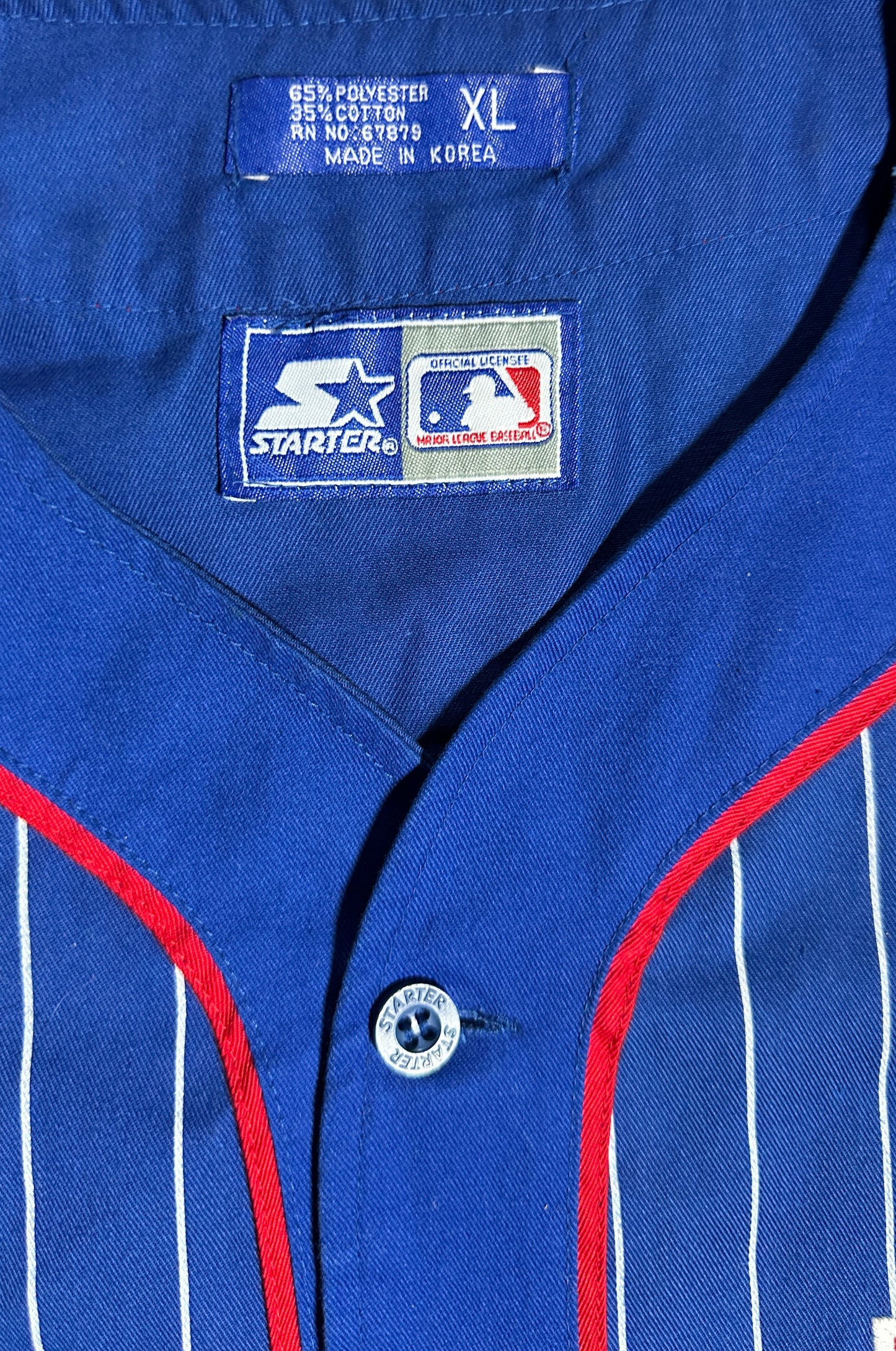 Texas Rangers Vintage Starter Pinstripe Jersey