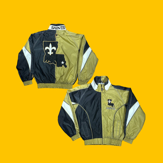 New Orleans Saints Pro Player Vintage Windbreaker Jacket