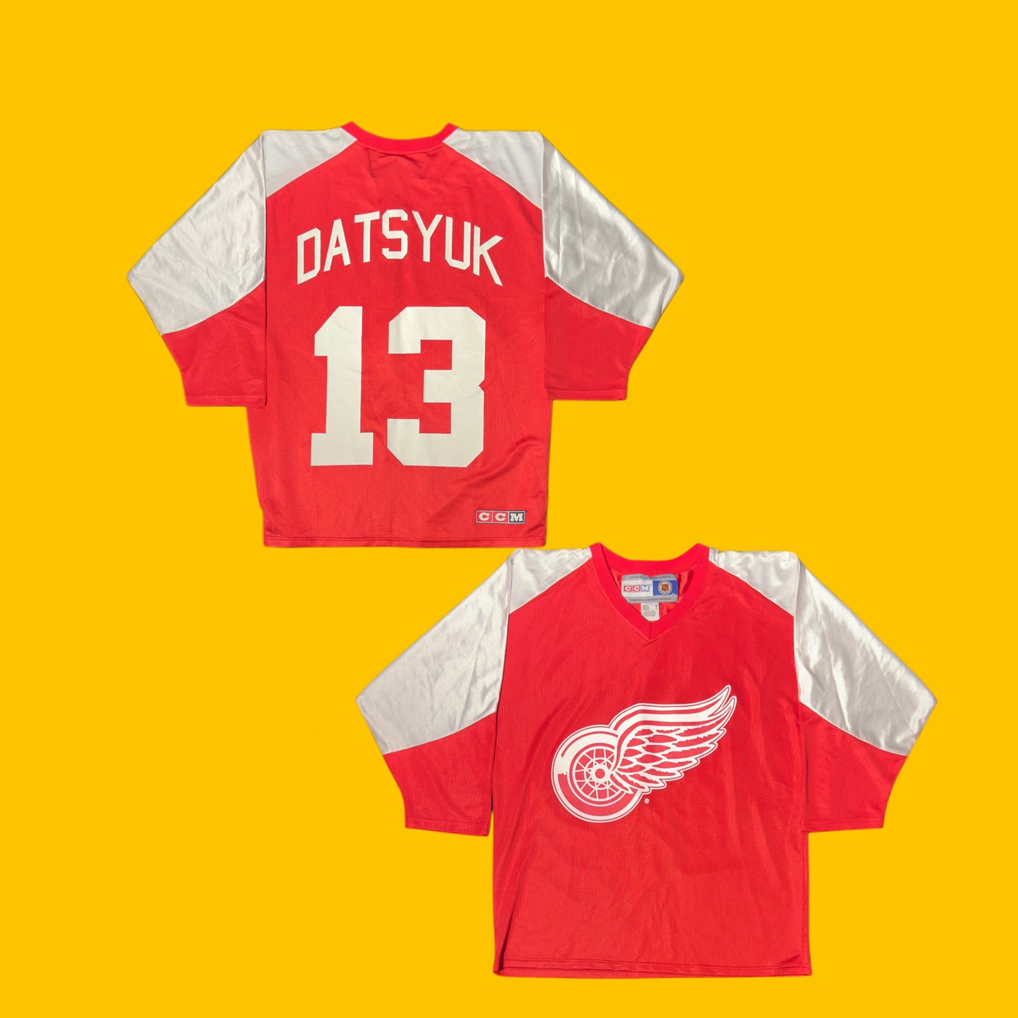 Detroit Red Wings Pavel Datsyuk #13 Vintage CCM NHL Hockey Jersey