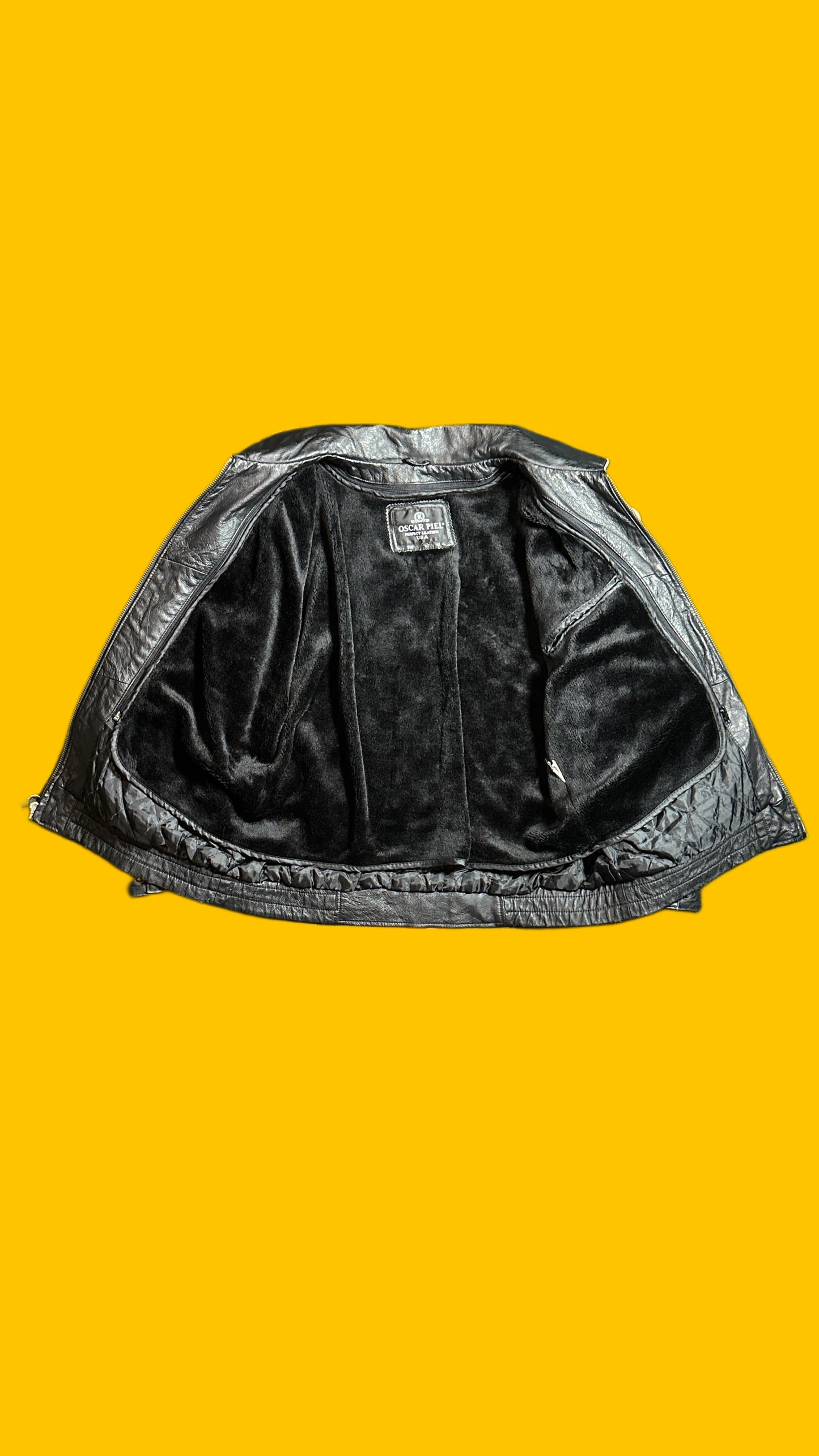 Mexico Vintage 90s Oscar Piel Leather Jacket