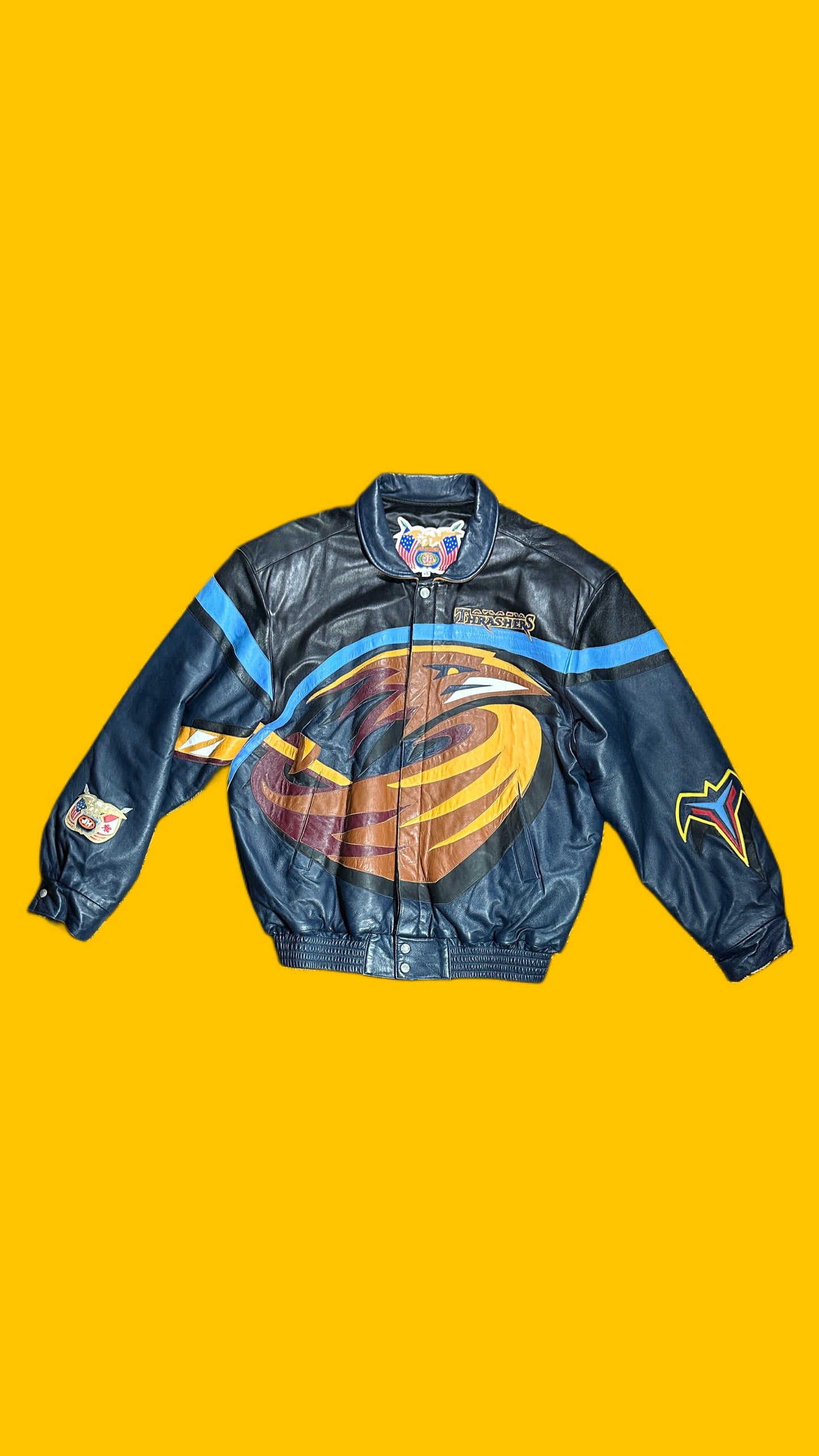 Atlanta Thrashers Leather Jacket Very Rare