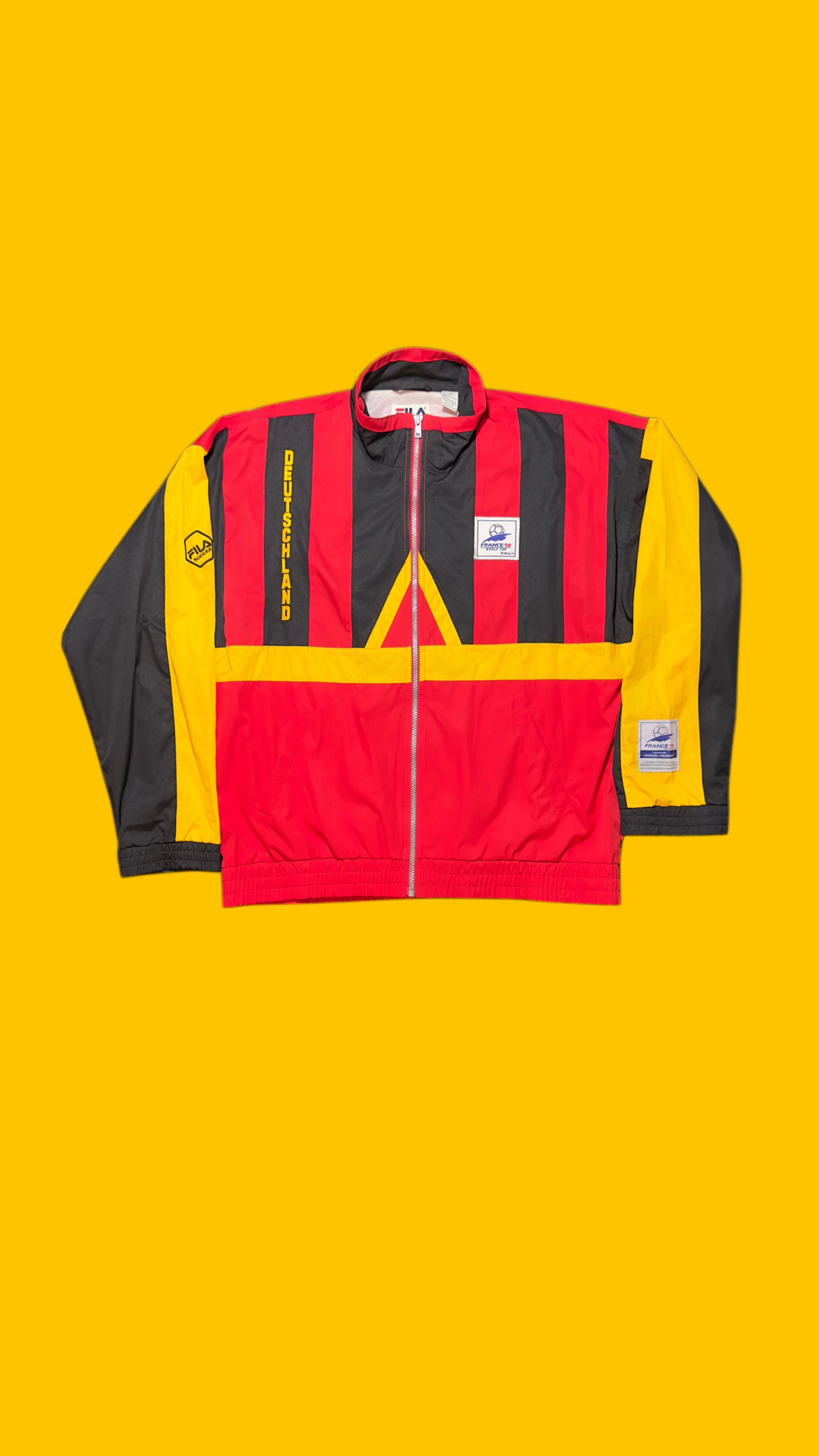 Germany France 98 Fila World Cup Windbreaker Vintage 90s