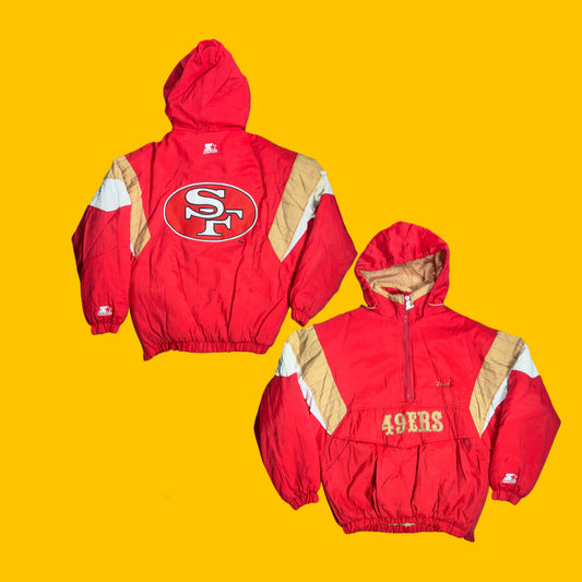 ￼ San Francisco 49ers, kangaroo pouch, Starter jacket