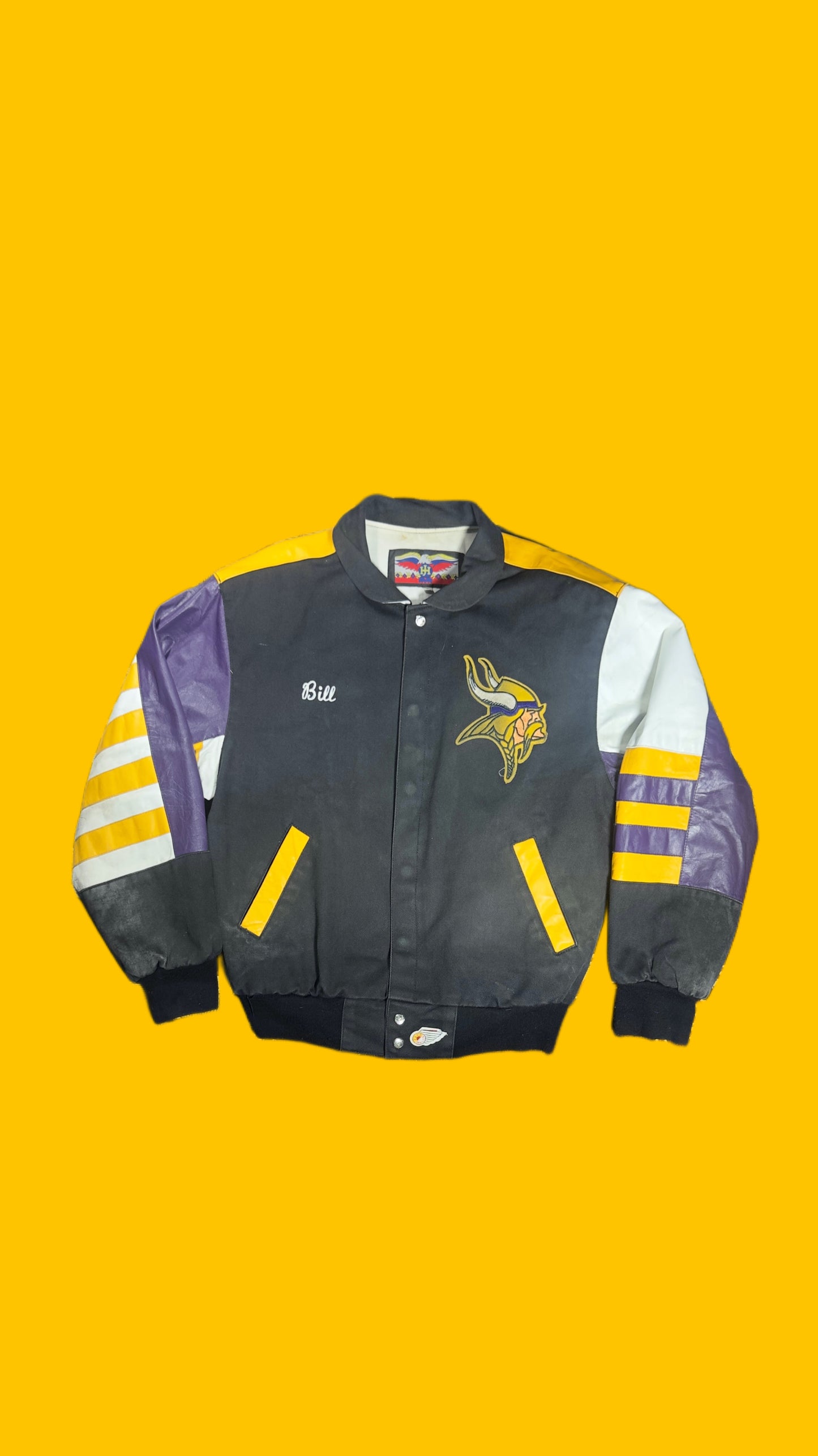 Minnesota Vikings Jeff Hamilton Leather Jacket