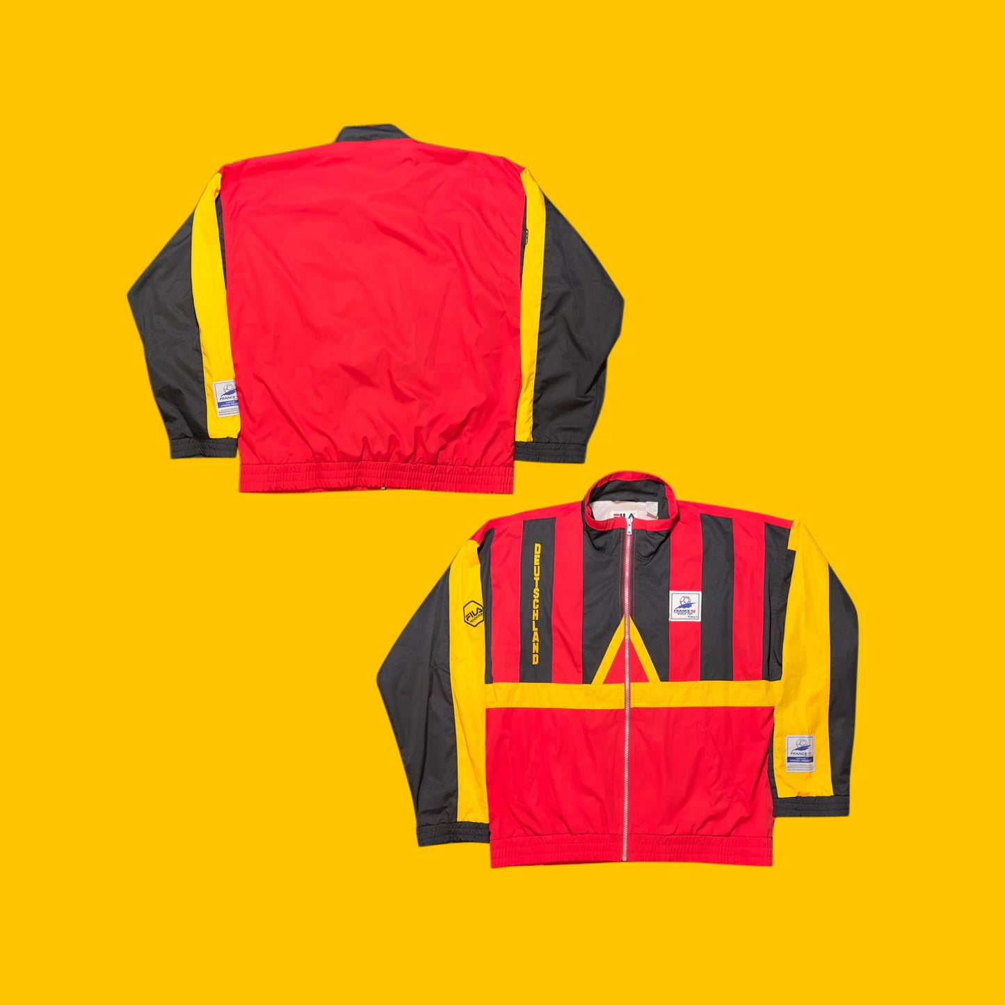 Germany France 98 Fila World Cup Windbreaker Vintage 90s