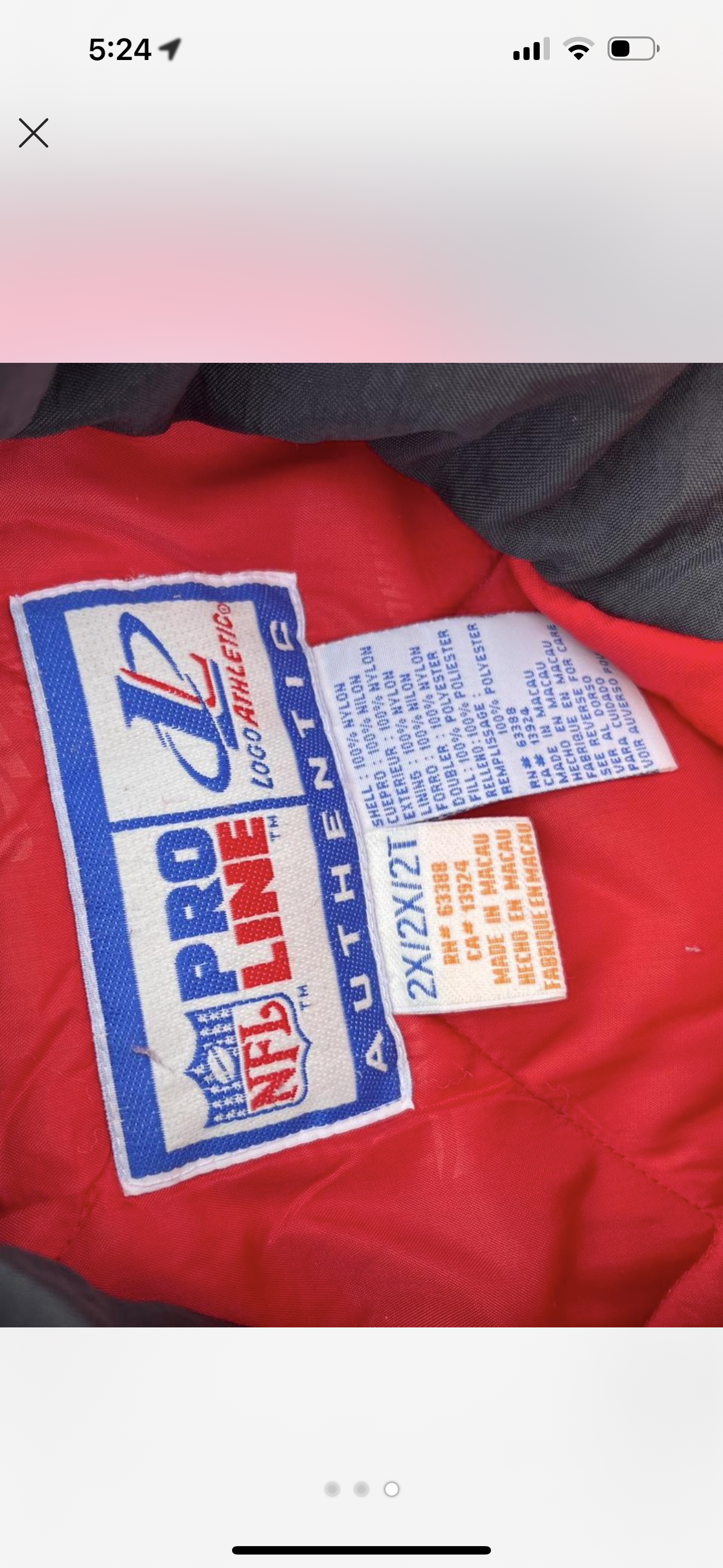 Vintage Kansas City Chiefs Proline jacket