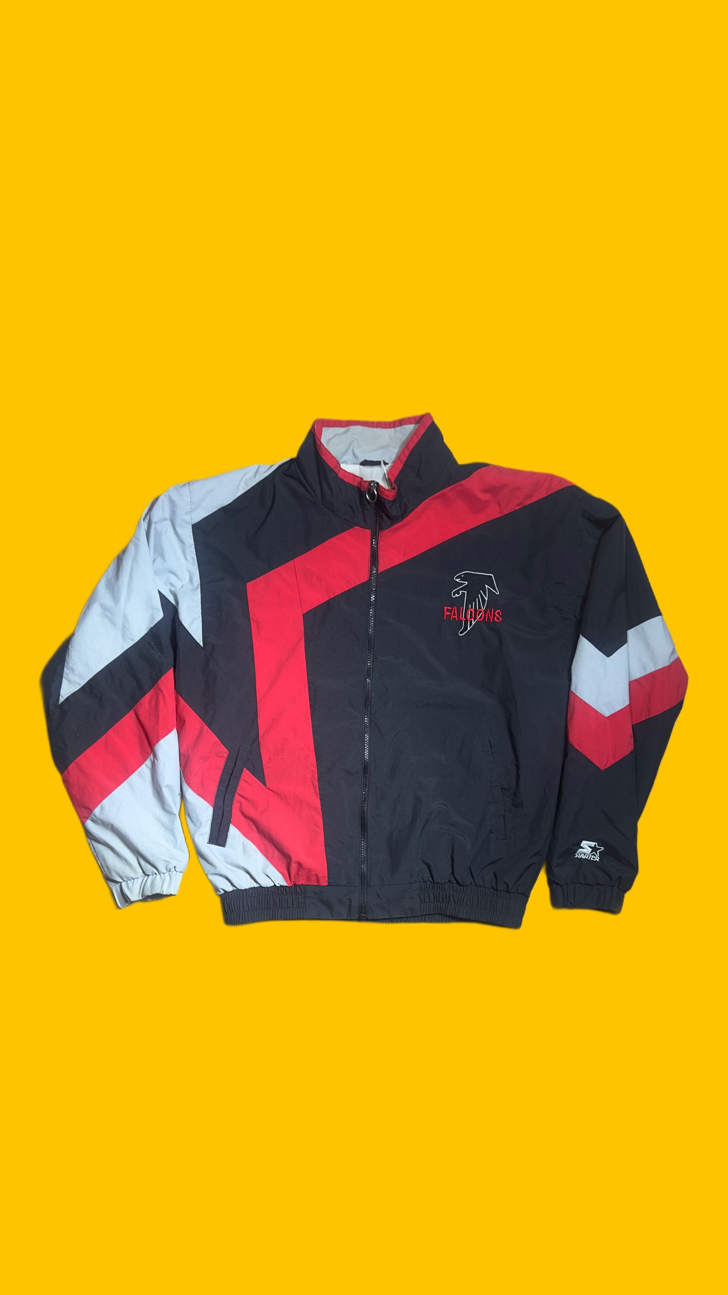 Atlanta Falcons Starter Pro Line Jacket – Vintage 90s Nylon Windbreaker