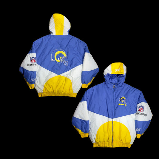 St. Louis Rams Logo Athletic Pro Line Sunburst Jacket – vintage 90s