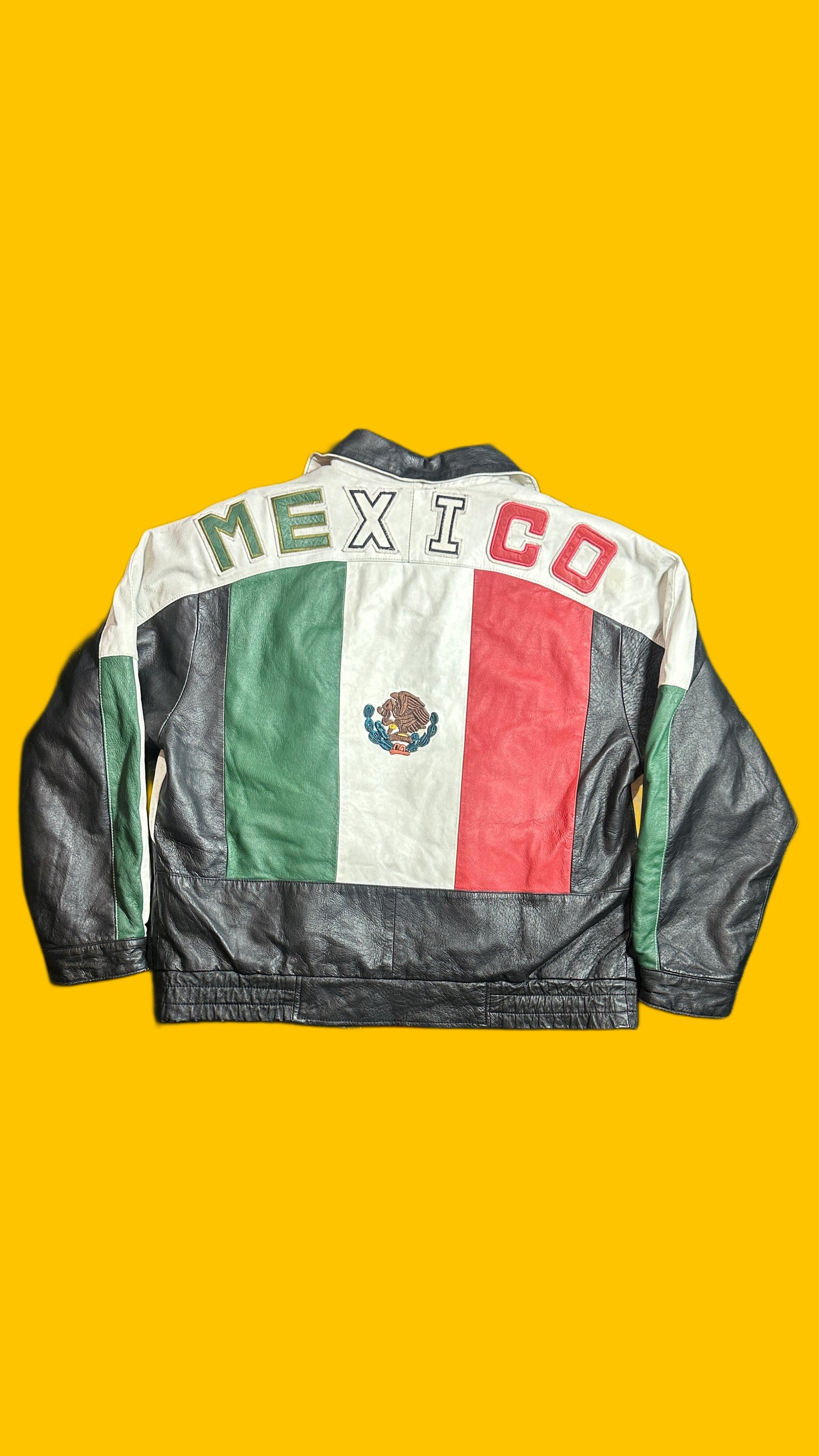 Mexico Vintage 90s Oscar Piel Leather Jacket