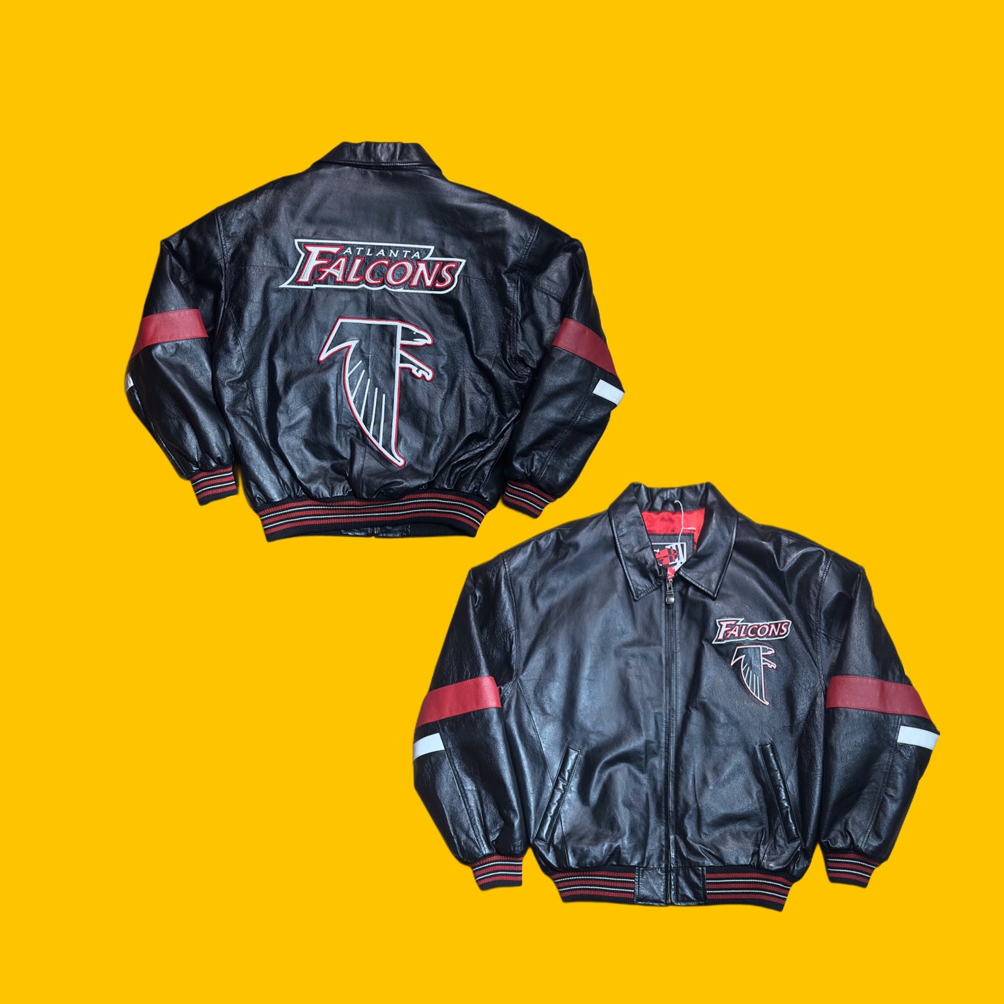Atlanta Falcons G-III Leather Jacket – Vintage Style Carl Banks