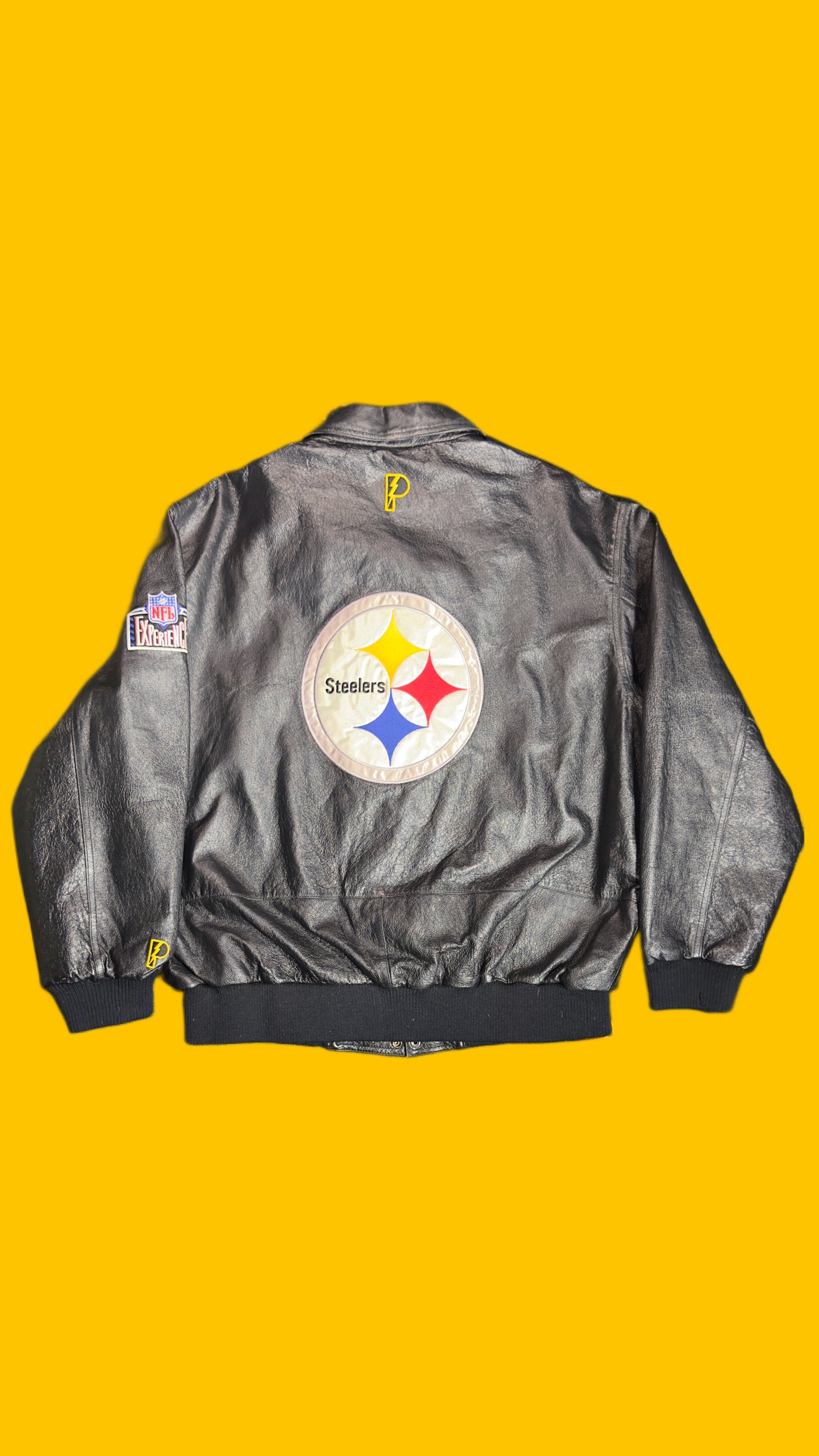 Pittsburgh Steelers Vintage Pro Player Leather NFL Jacket