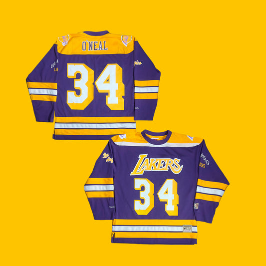 Mitchell & Ness Shaquille O’Neal Lakers Hockey-Style Jersey