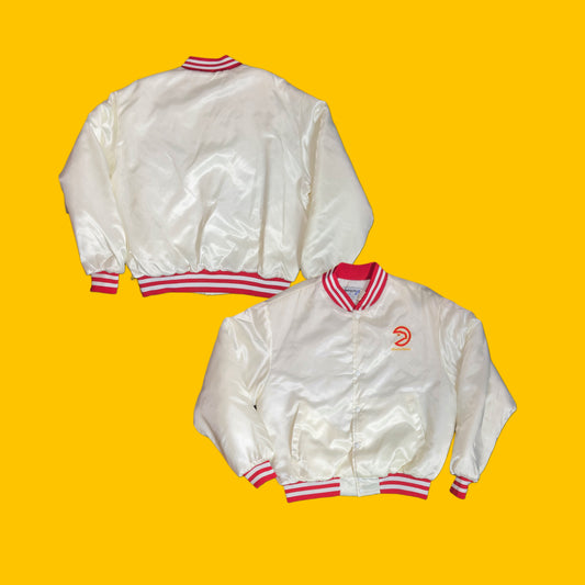 Atlanta Hawks Vintage 80’s Swingster Satin Bomber Jacket