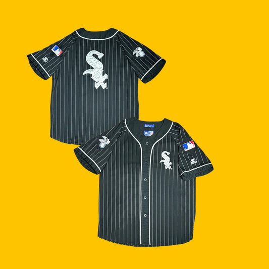 Starter White Sox Vintage Pinstripe Jersey