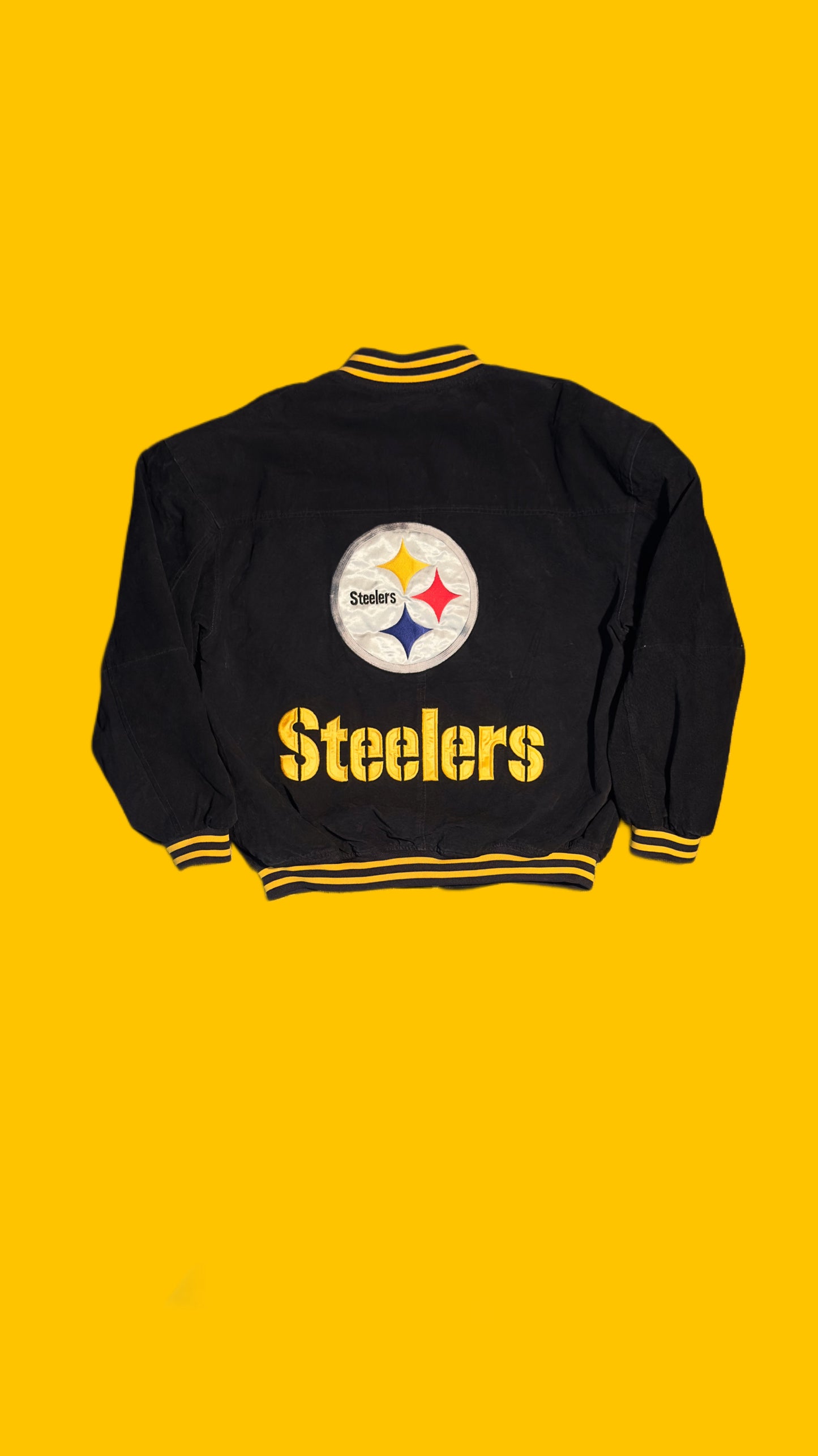 Pittsburgh Steelers Suede Leather Game Day Jacket