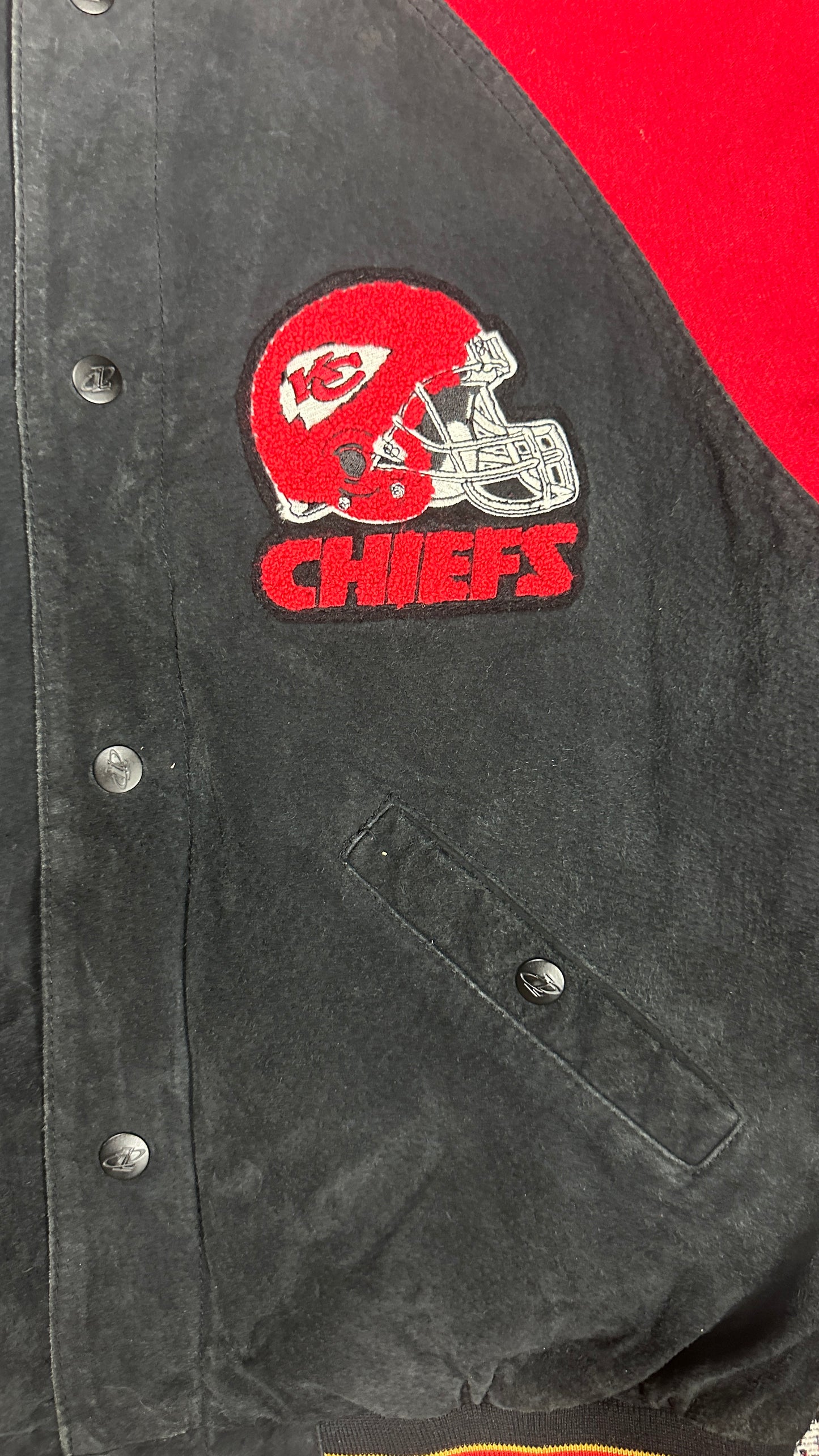 Kansas City Chiefs Suede Bomber Jacket