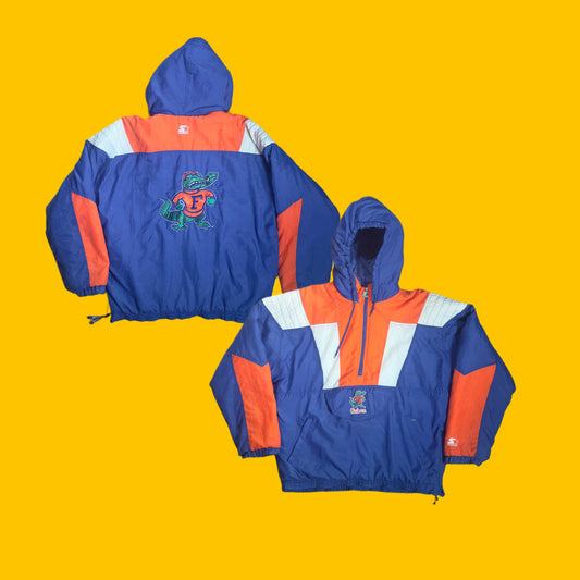 Florida Gators Vintage Starter Pullover Kangaroo Pouch Jacket