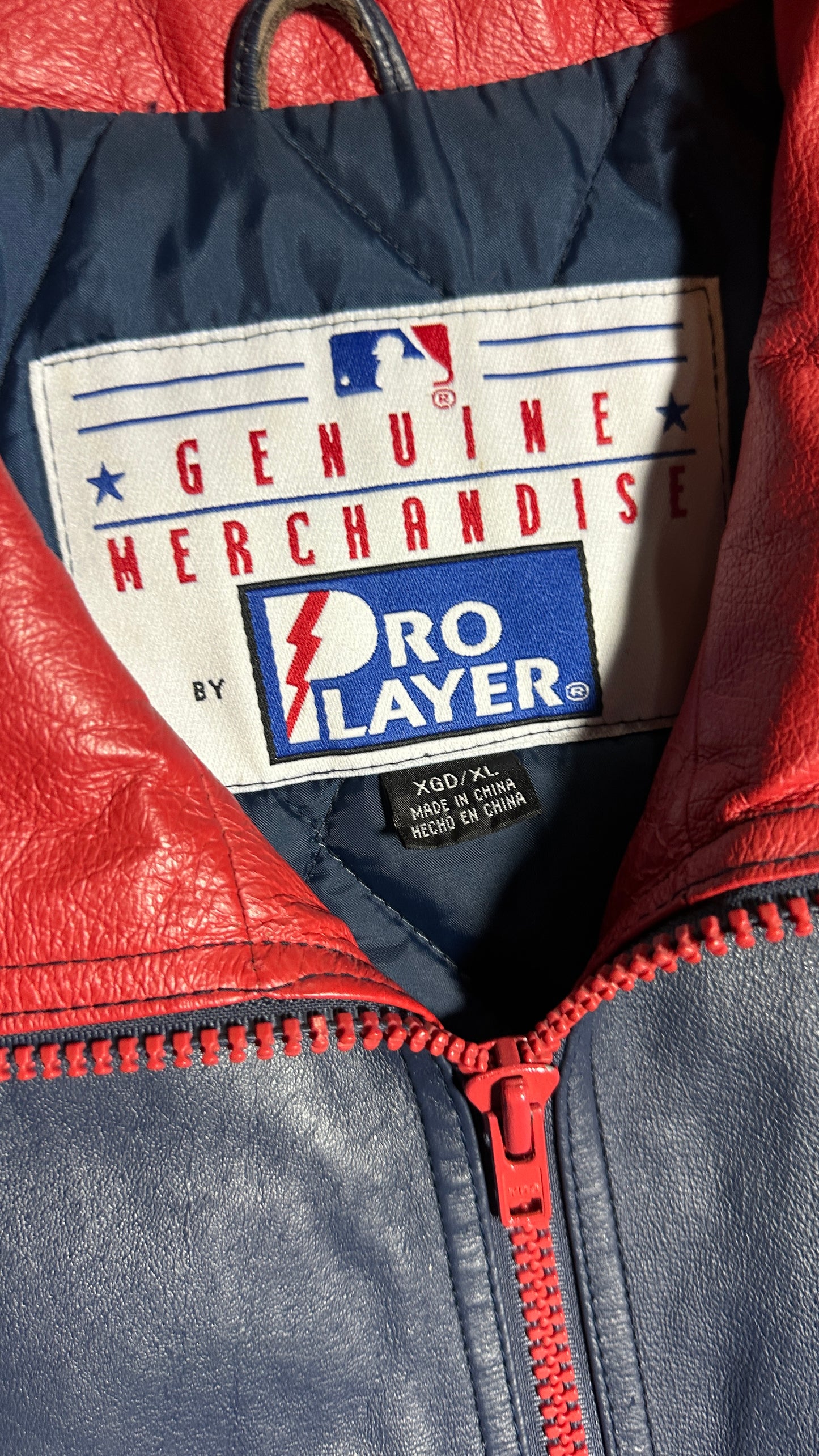 Cleveland Indians Vintage Pro Player Leather Jacket