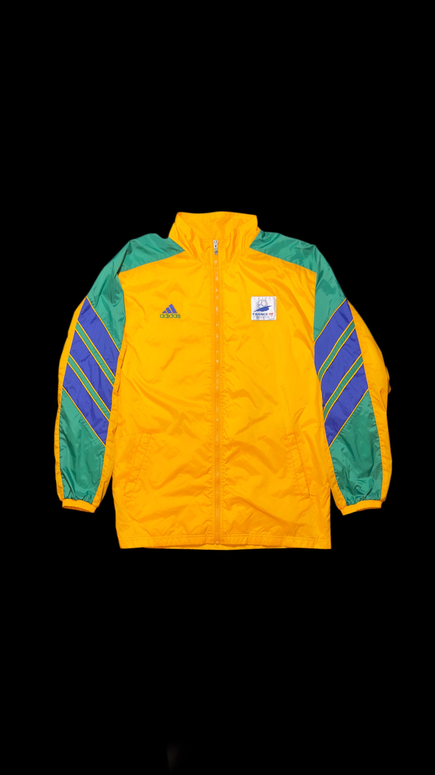 Brazil France 98 Adidas World Cup Windbreaker Vintage 90s
