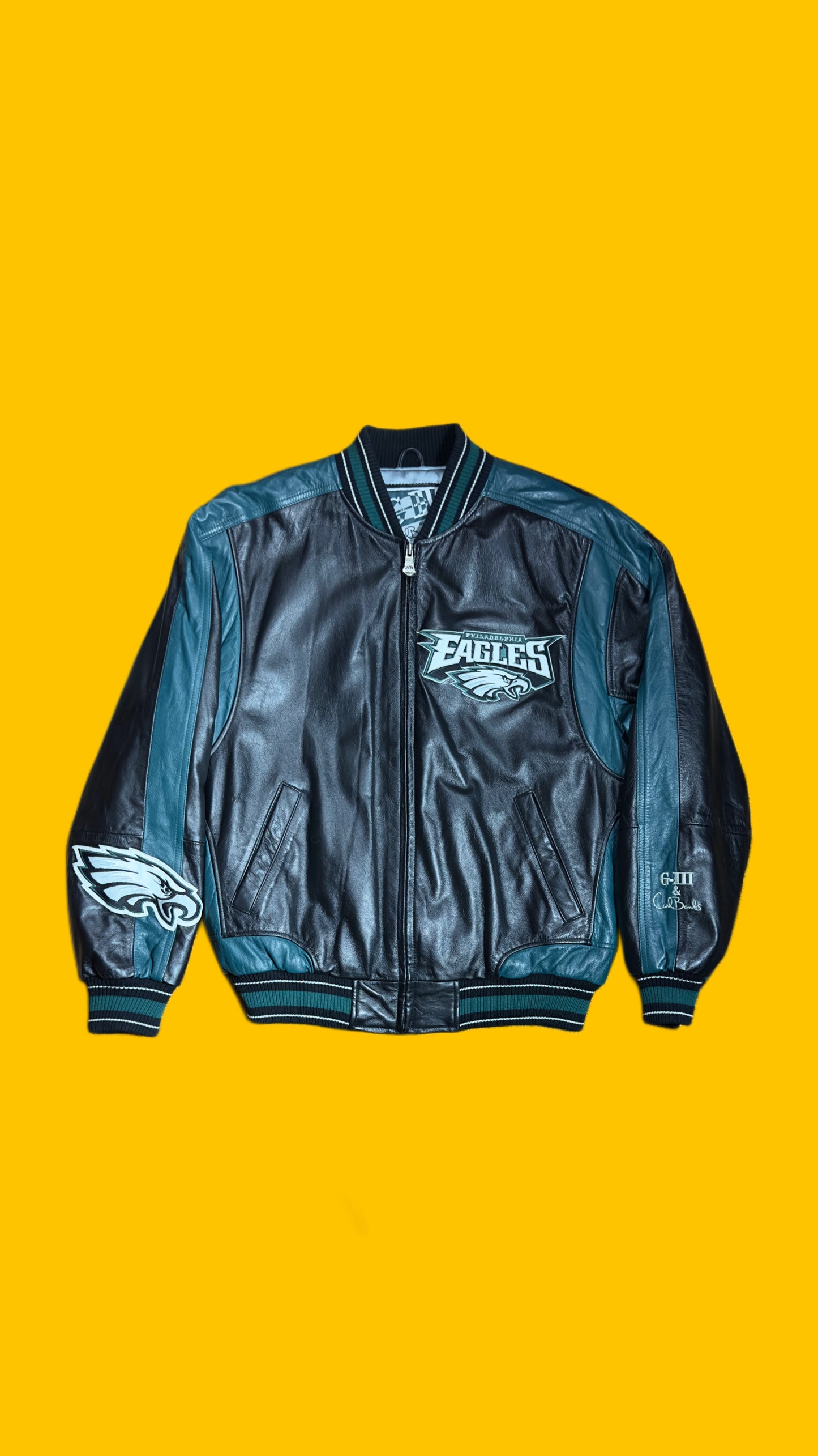 Philadelphia Eagles, Carl Banks, vintage leather jacket