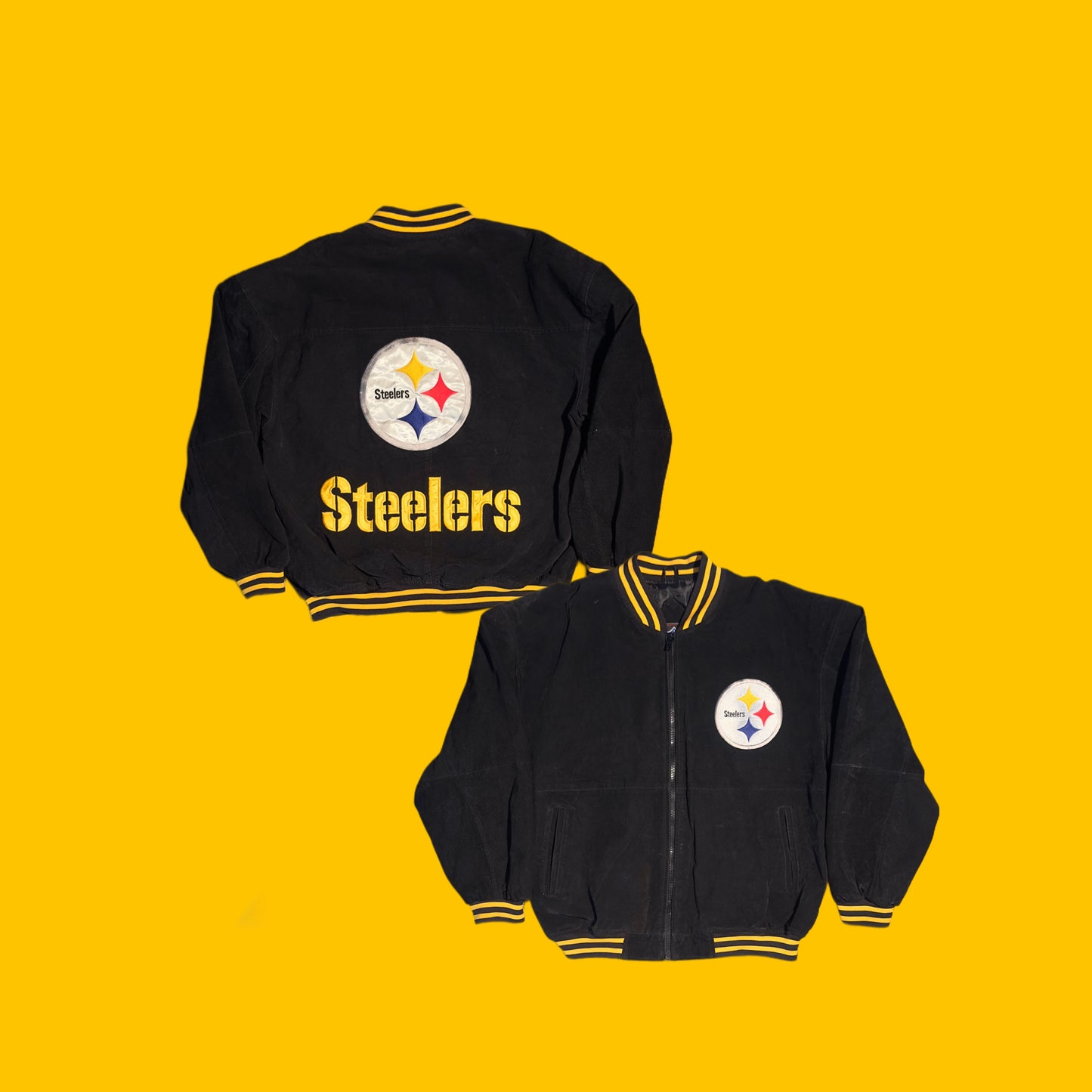 Pittsburgh Steelers Suede Leather Game Day Jacket
