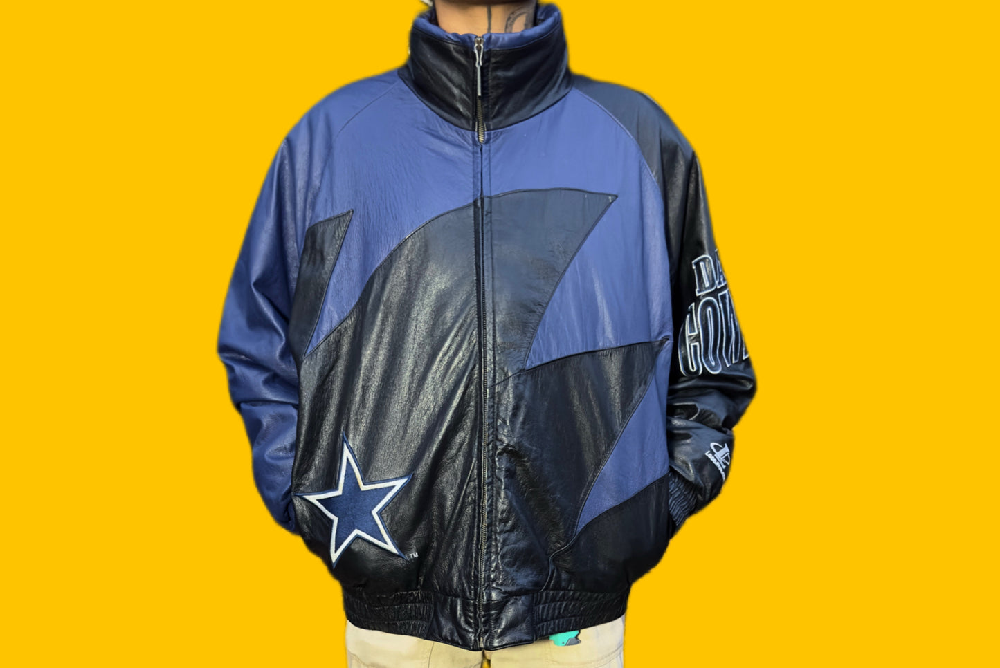 Dallas Cowboys SharkTooth Leather Logo 7 Jacket