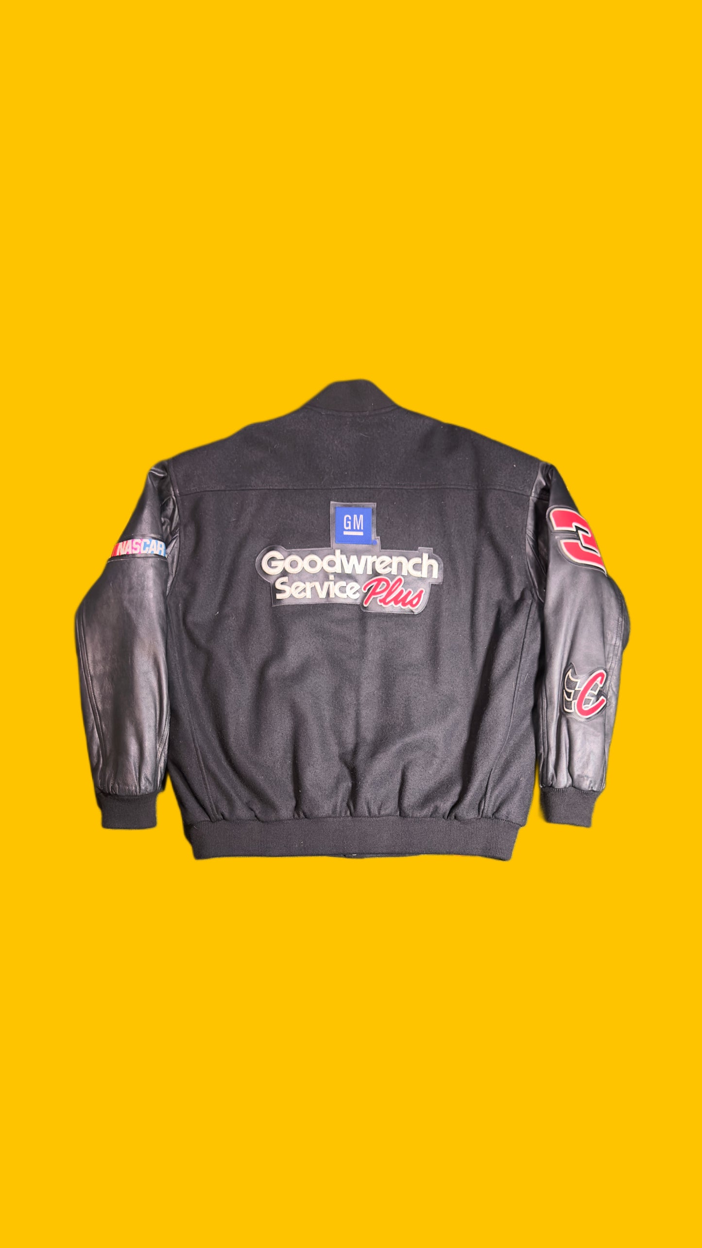 Dale Earnhardt Goodwrench Service Plus Jeff Hamilton Racing Jacket Black Vintage