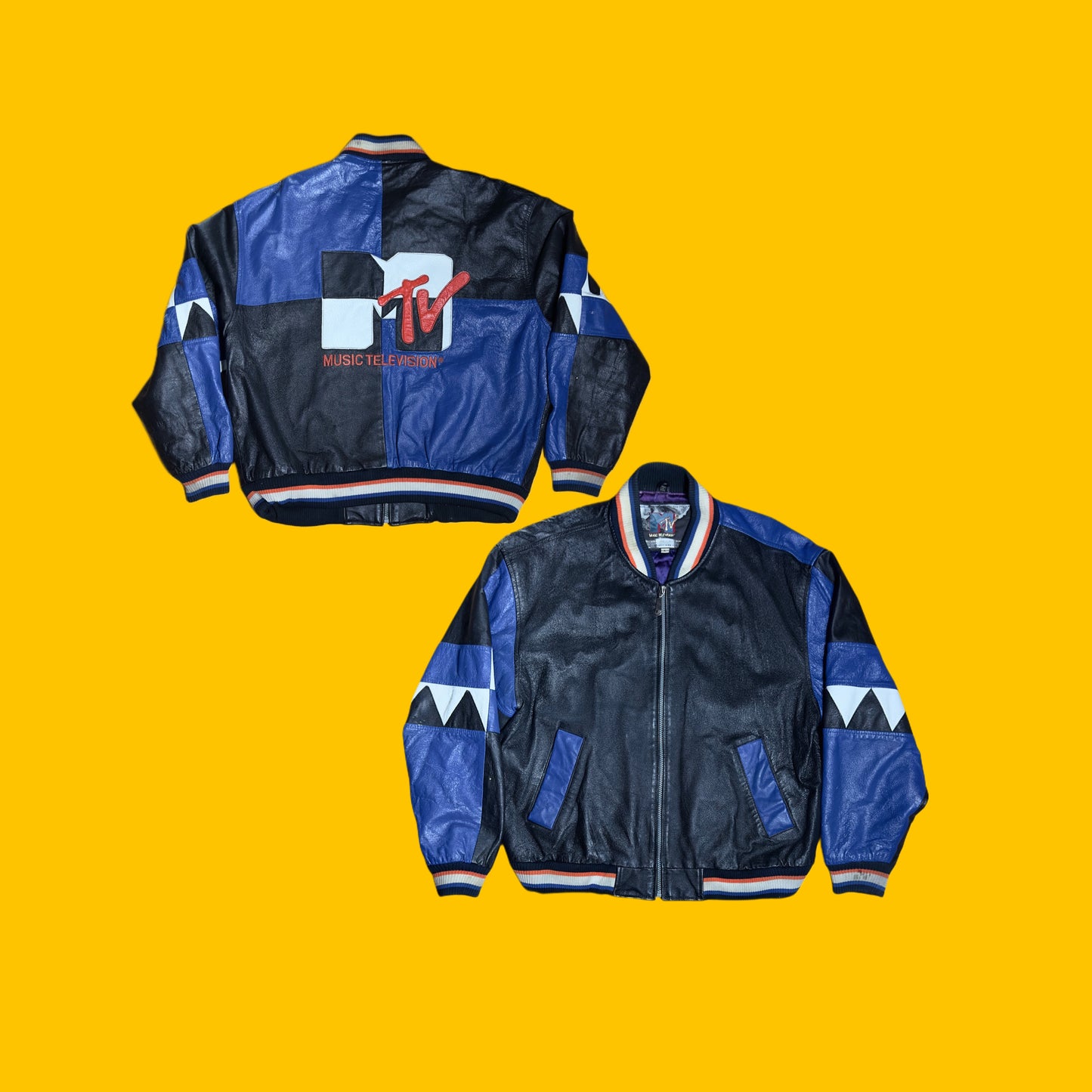 MTV Vintage 1992 Leather Jacket