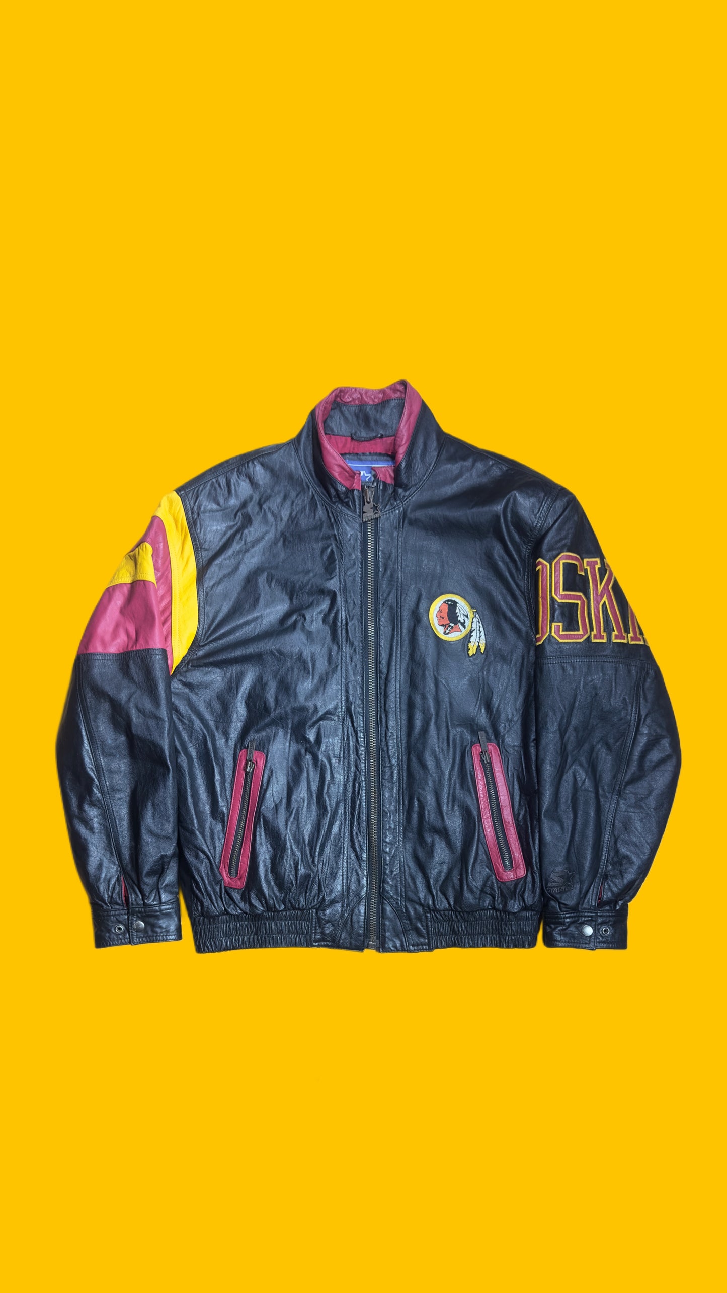 Washington Redskins Vintage Starter Leather Jacket