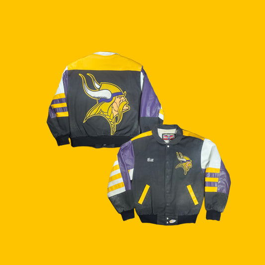 Minnesota Vikings Jeff Hamilton Leather Jacket