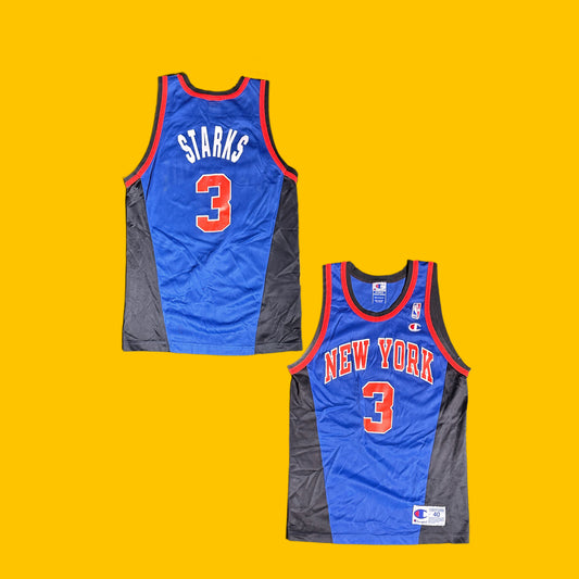 New York Knicks John Starks Champion Jersey 90s
