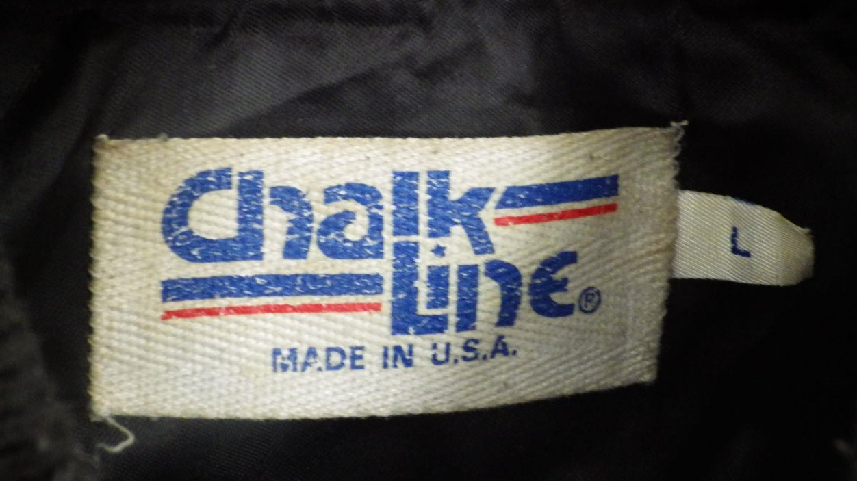 New York Yankees Chalk Line Leather-Sleeve Varsity Jacket – Vintage Early 90s