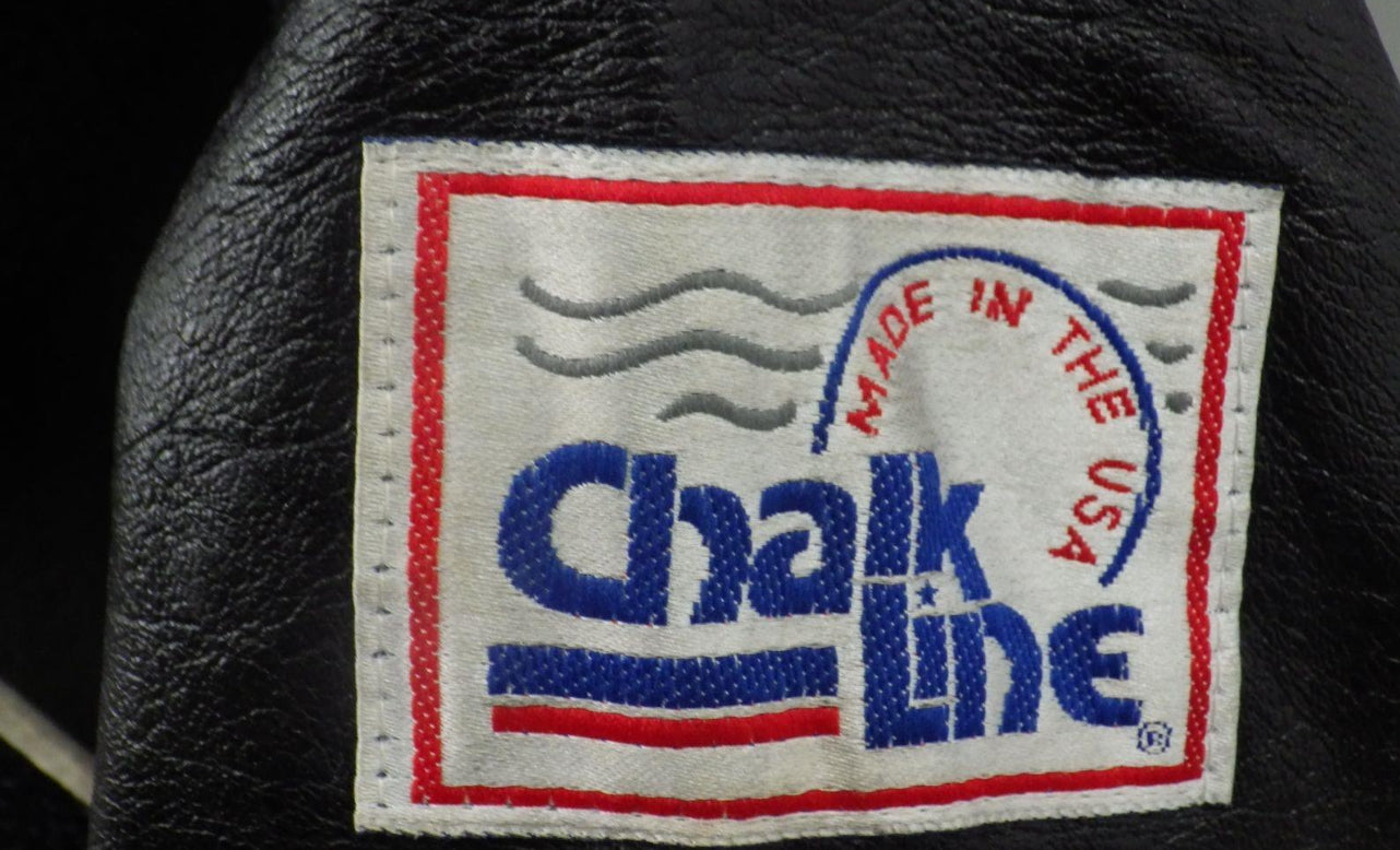 New York Yankees Chalk Line Leather-Sleeve Varsity Jacket – Vintage Early 90s