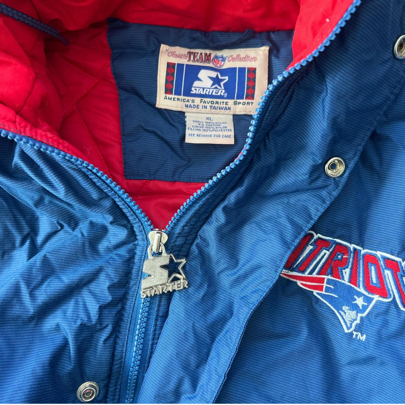 New England Patriots vintage starter puffer