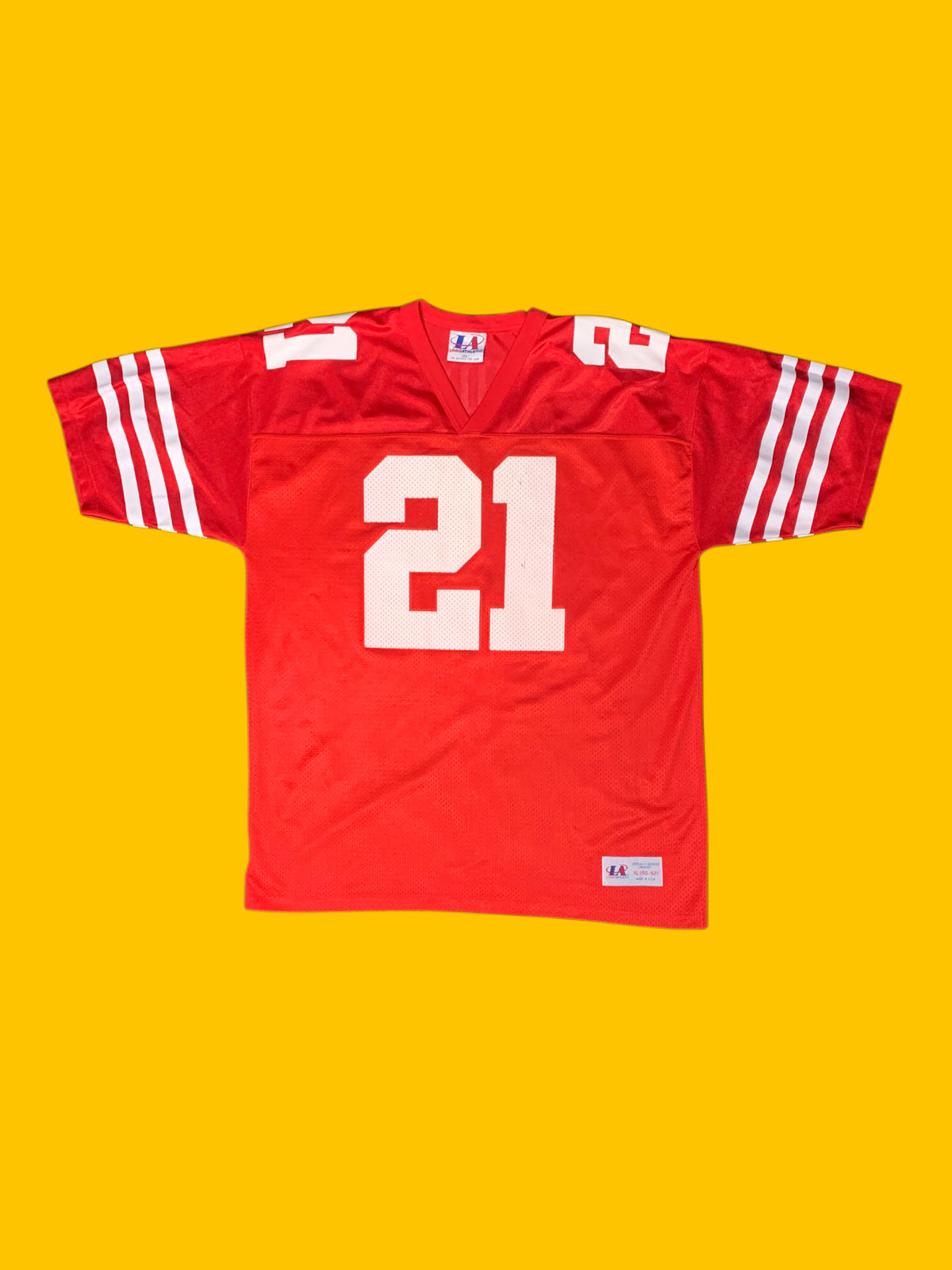 San Francisco 49ers Deion Sanders #21 Logo Athletic Jersey