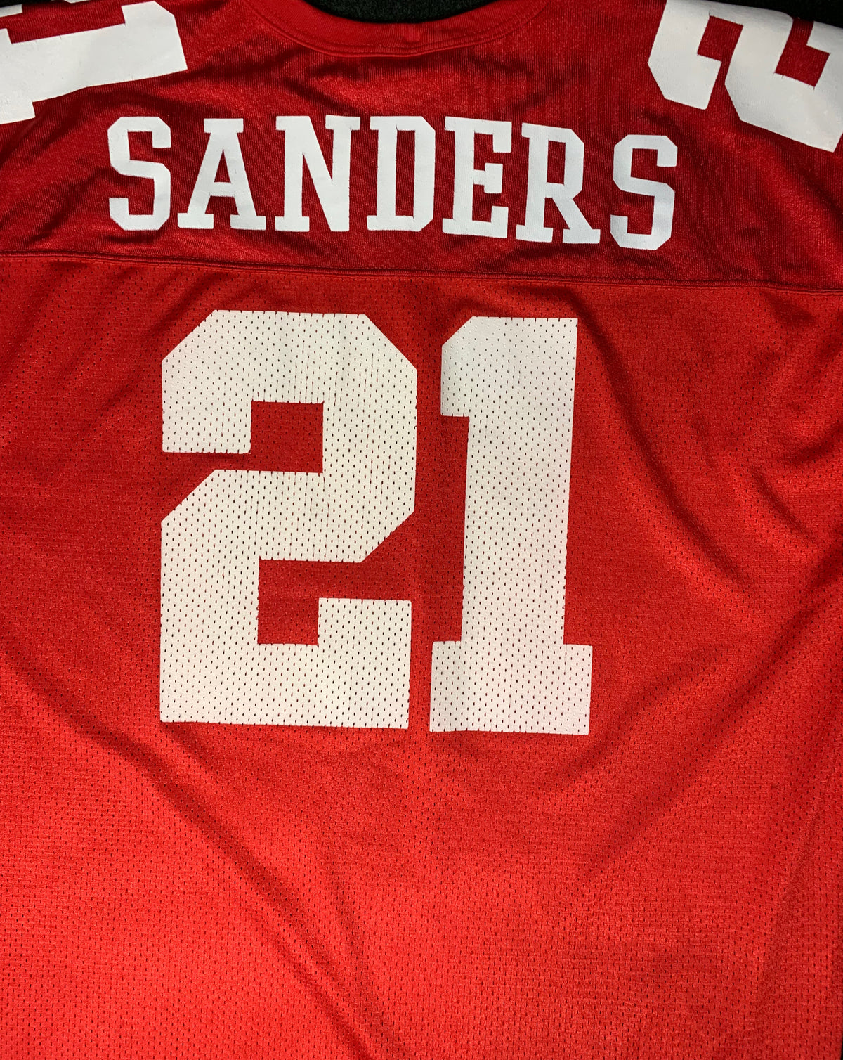 San Francisco 49ers Deion Sanders #21 Logo Athletic Jersey
