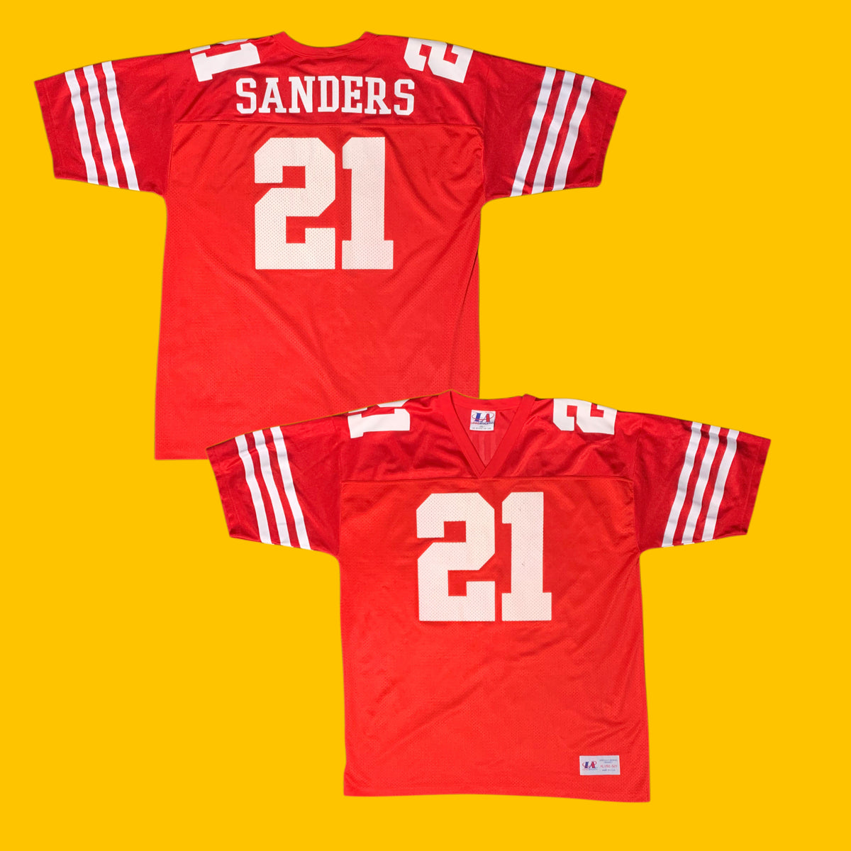 San Francisco 49ers Deion Sanders #21 Logo Athletic Jersey