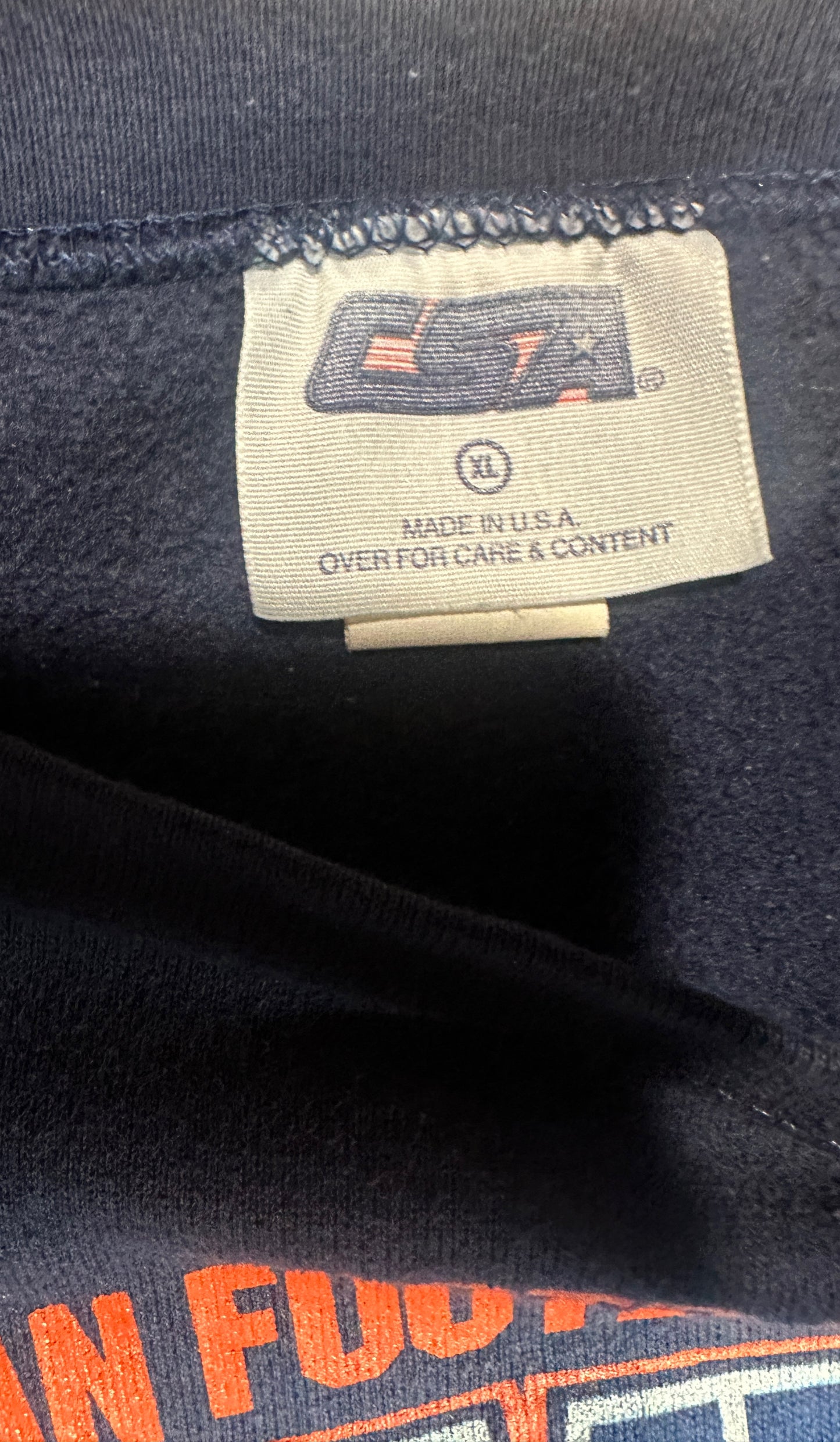 Denver Broncos AFC Champions Crewneck Sweatshirt Vintage Nutmeg 1997 USA Made