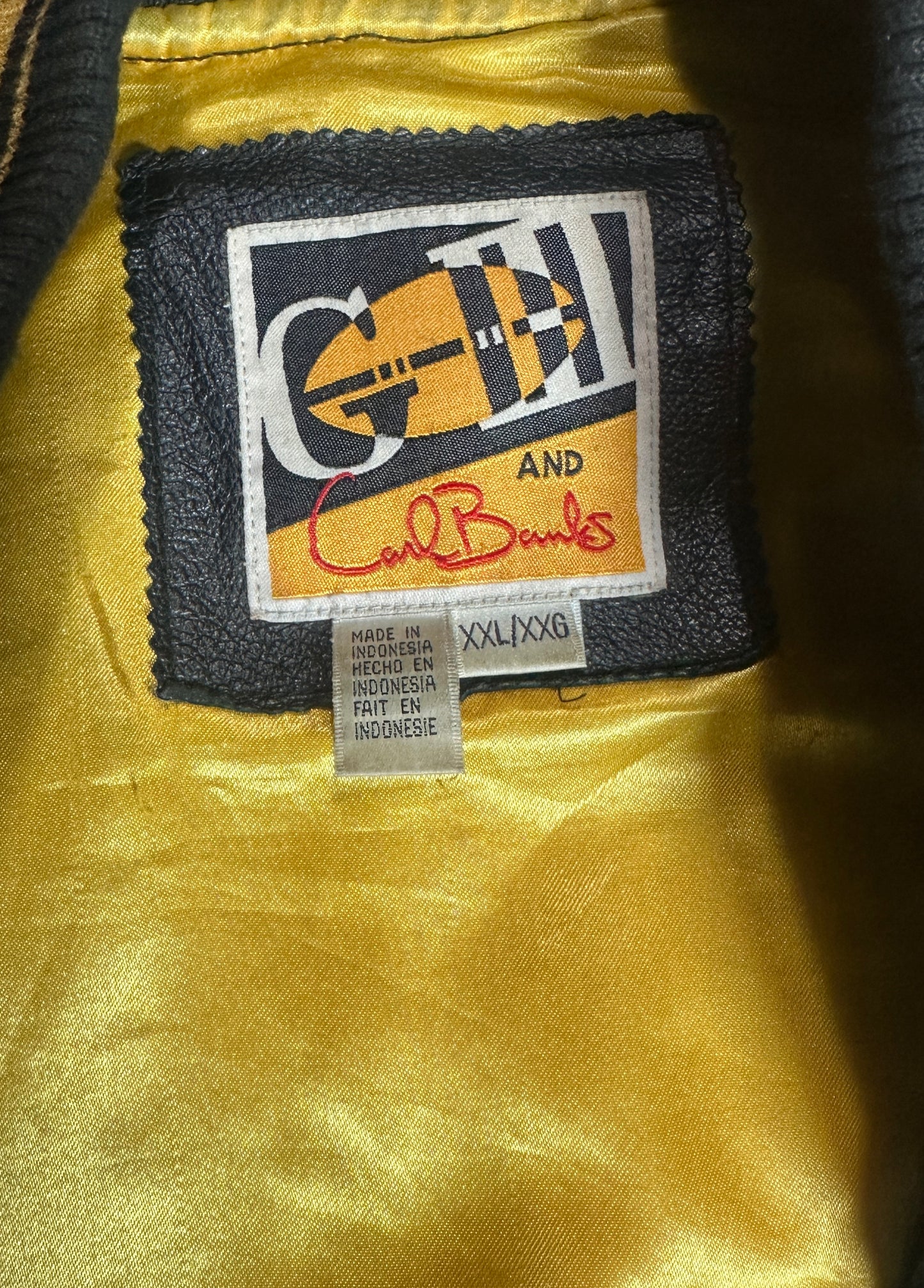 Pittsburgh Steelers Carl Banks G-III Genuine Leather Jacket Vintage 1990s