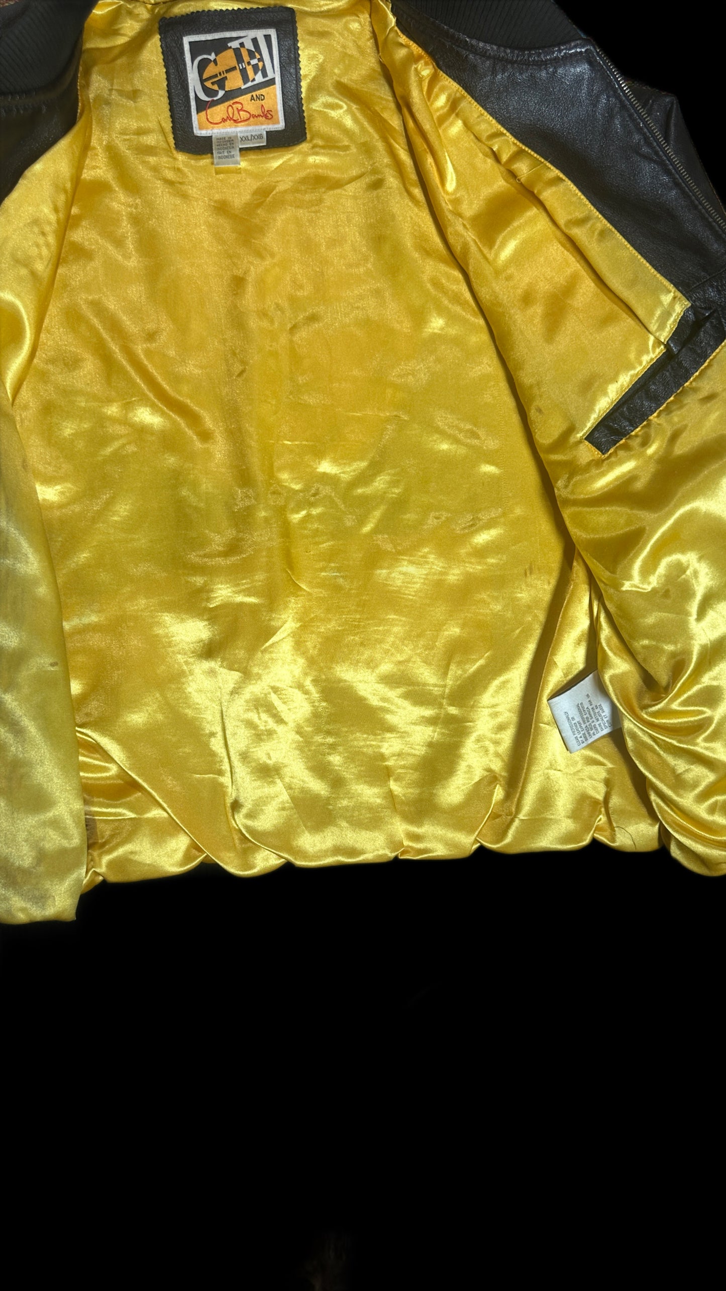 Pittsburgh Steelers Carl Banks G-III Genuine Leather Jacket Vintage 1990s