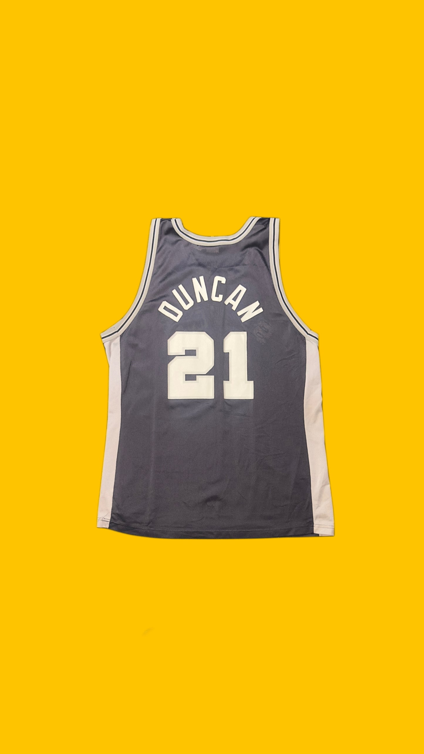 San Antonio Spurs Tim Duncan Champion Jersey Vintage Y2K