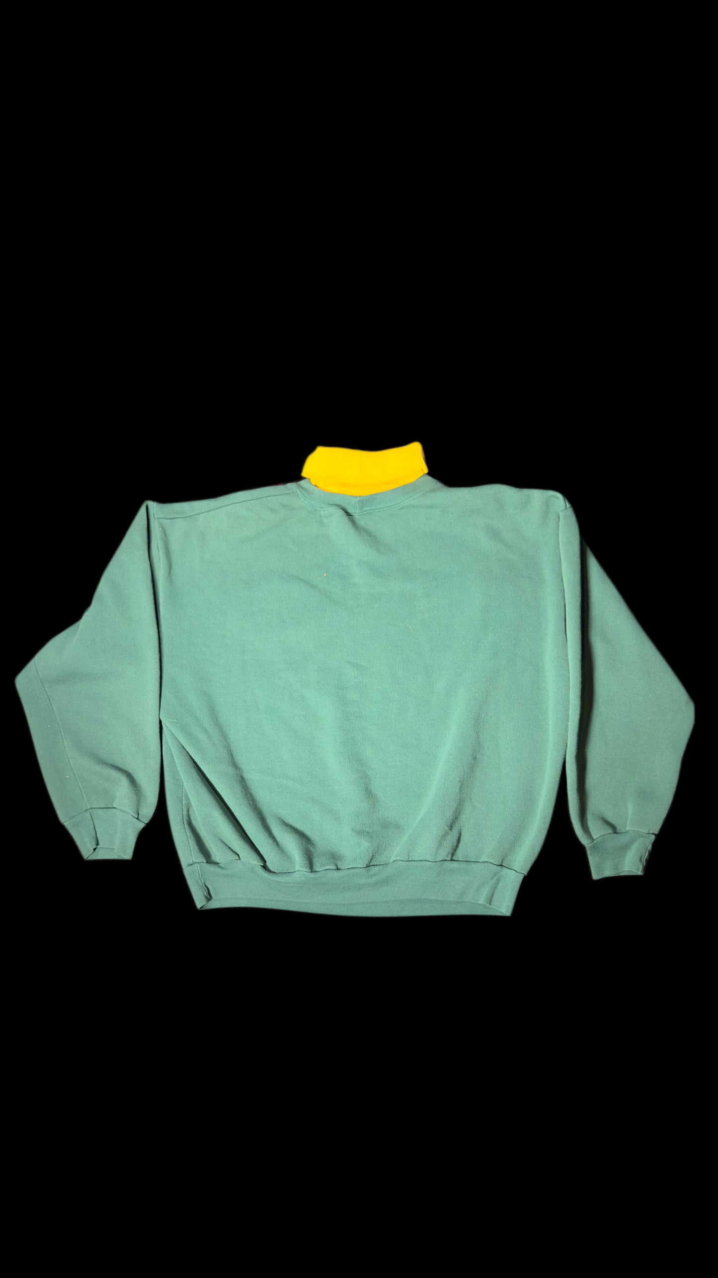Green Bay Packers Vintage Majestic Mock Neck Sweatshirt USA Made